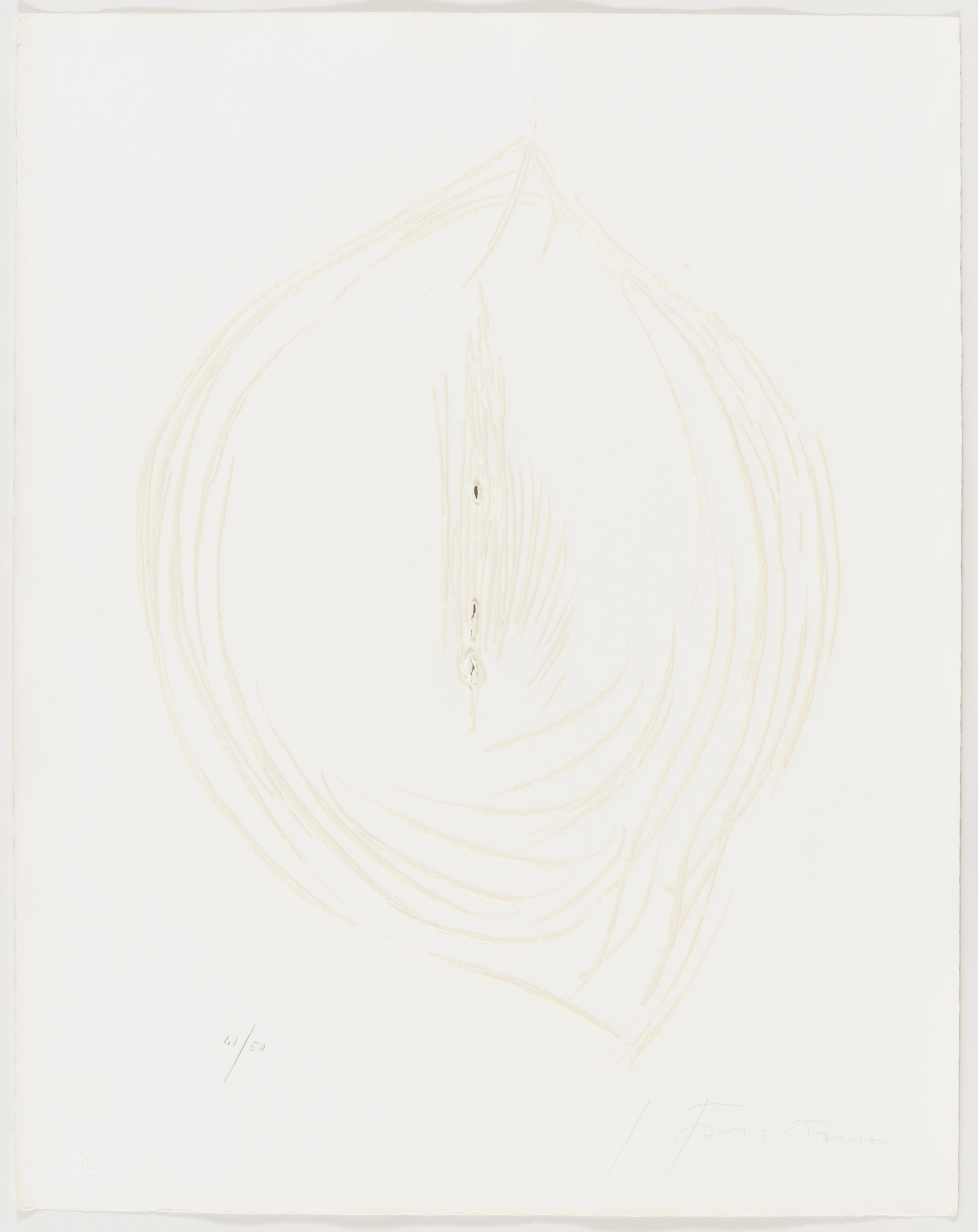 Lucio Fontana. Concetto Spaziale from Six Original Etchings (Sei Acqueforti Originali)