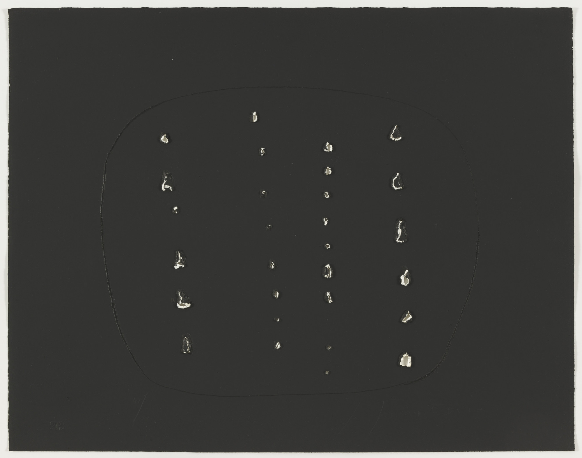 Lucio Fontana. Concetto Spaziale from Six Original Etchings ( Sei
