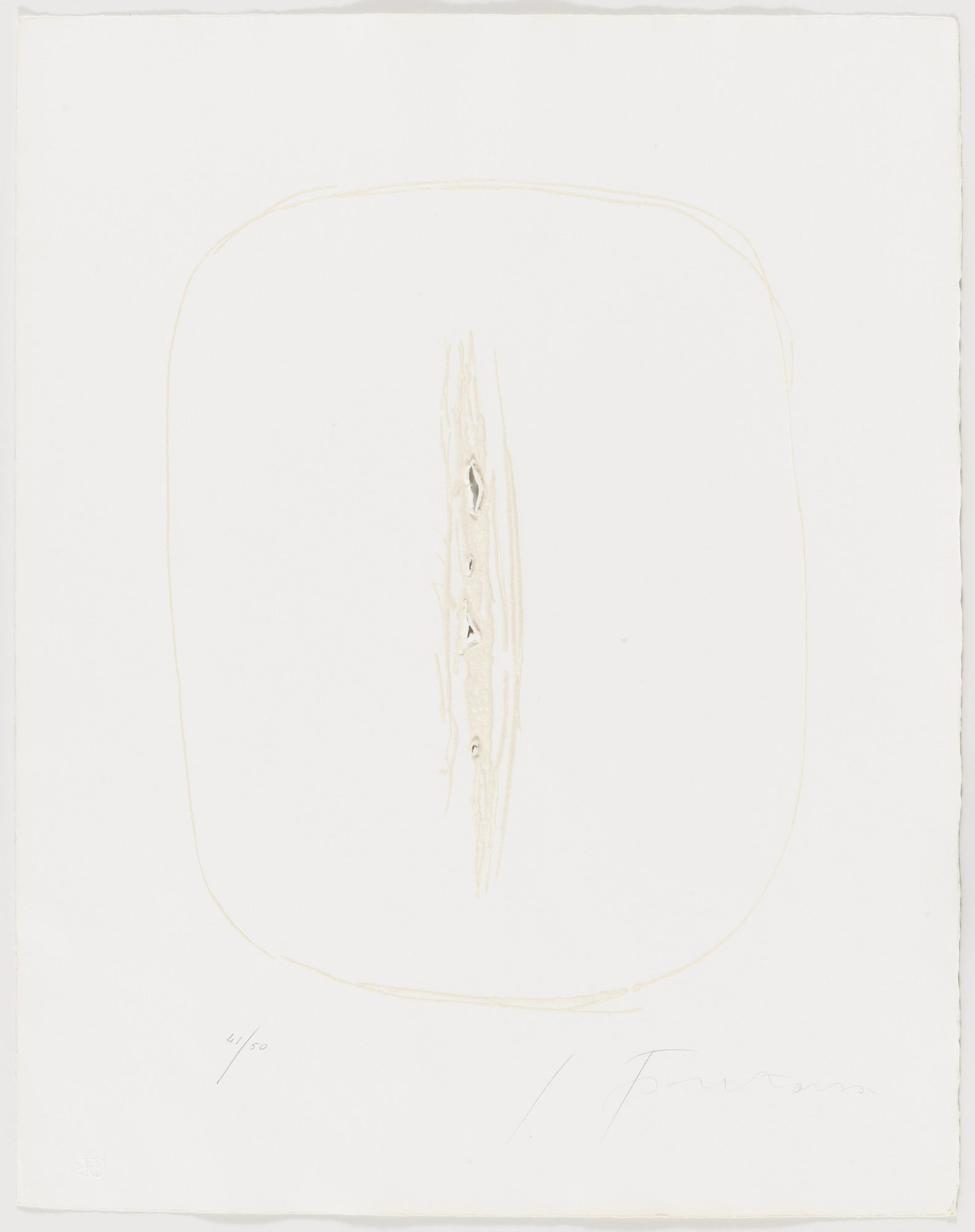 Lucio Fontana、Concetto spaziale、希少画集画 Lucio Fontana | Concetto spaziale, Attese, 1964 | Art Basel