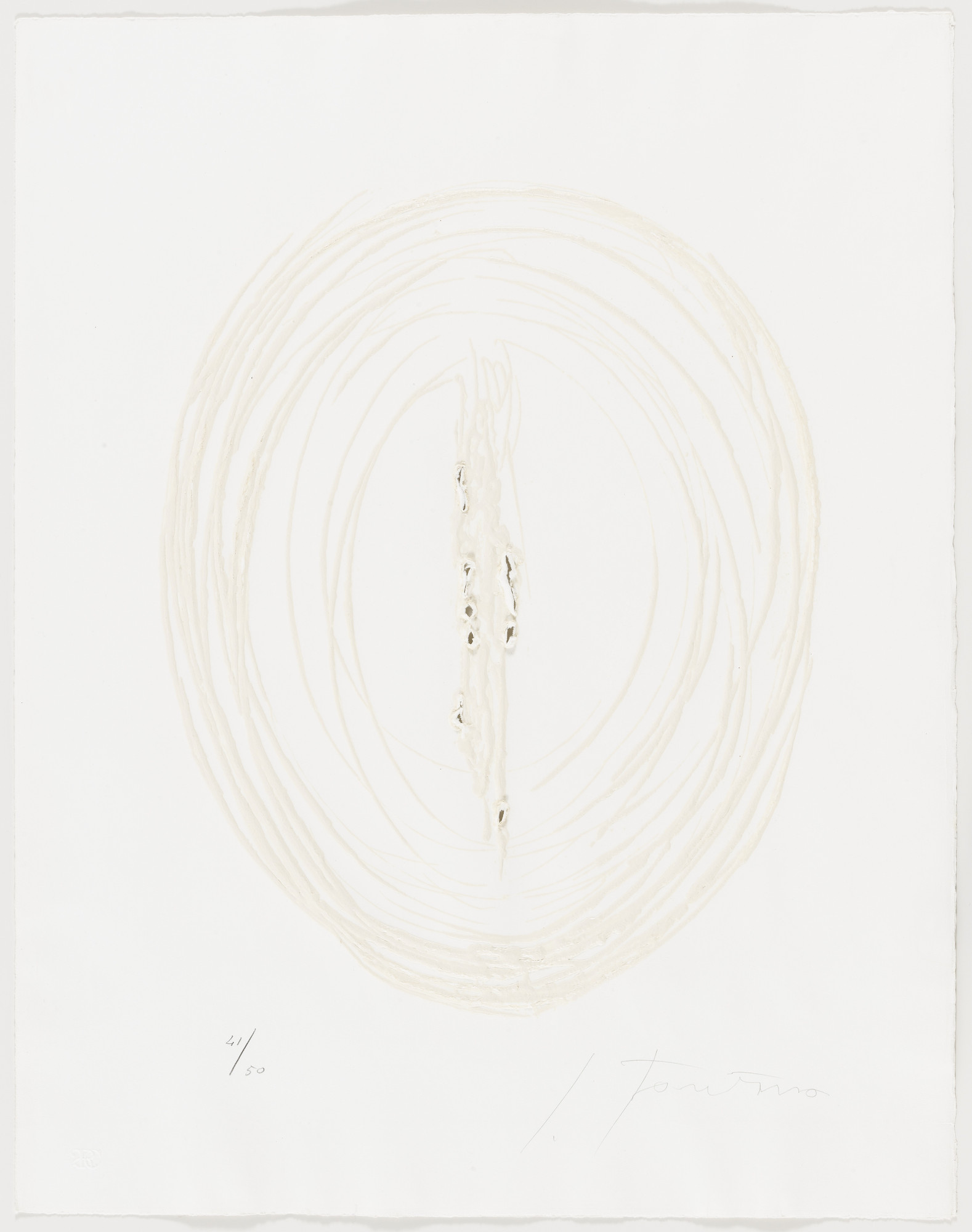 Lucio Fontana. Concetto Spaziale from Six Original Etchings ( Sei