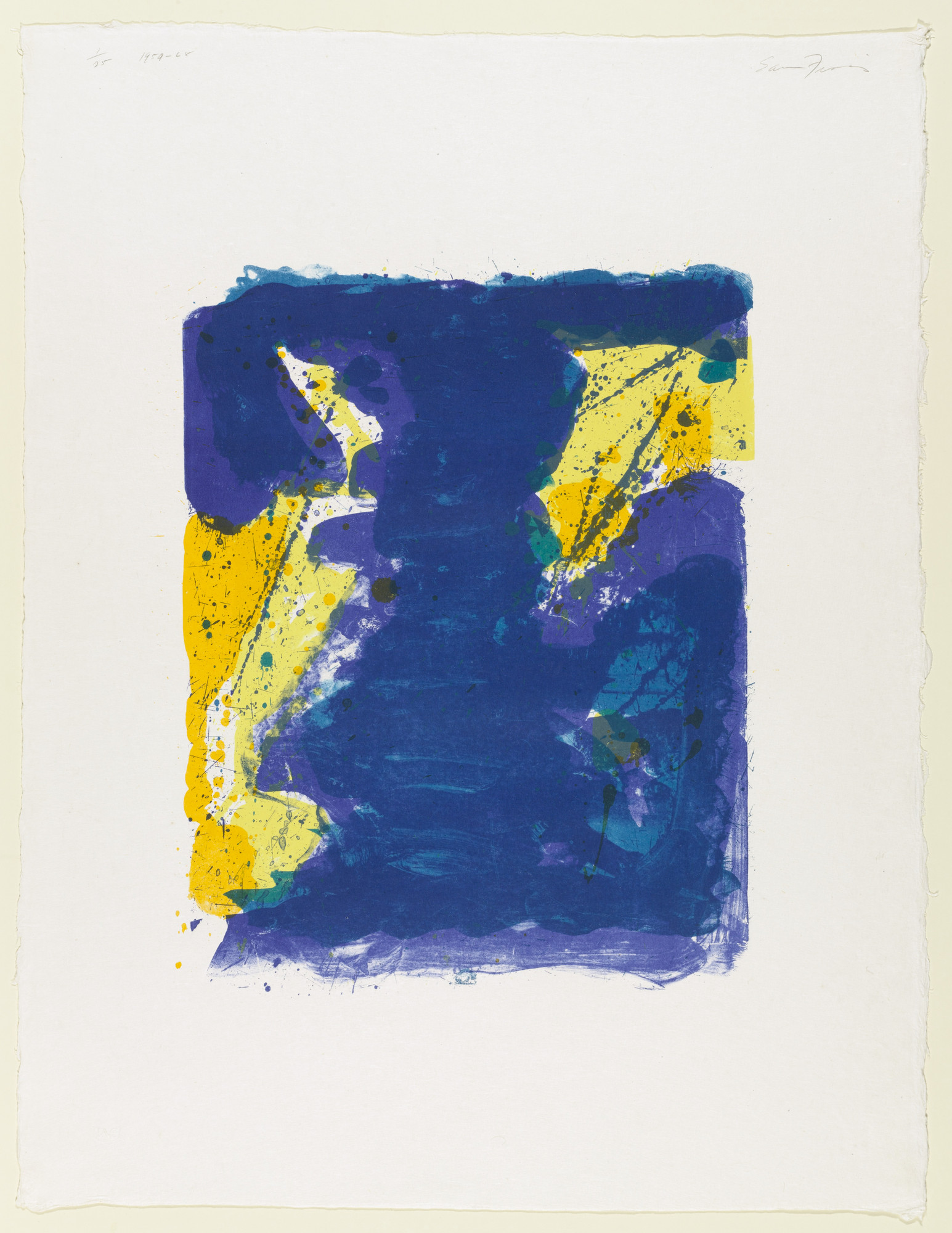 Sam Francis. Four Stone Untitled