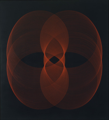 Generative Painting: Black, Red, Orange