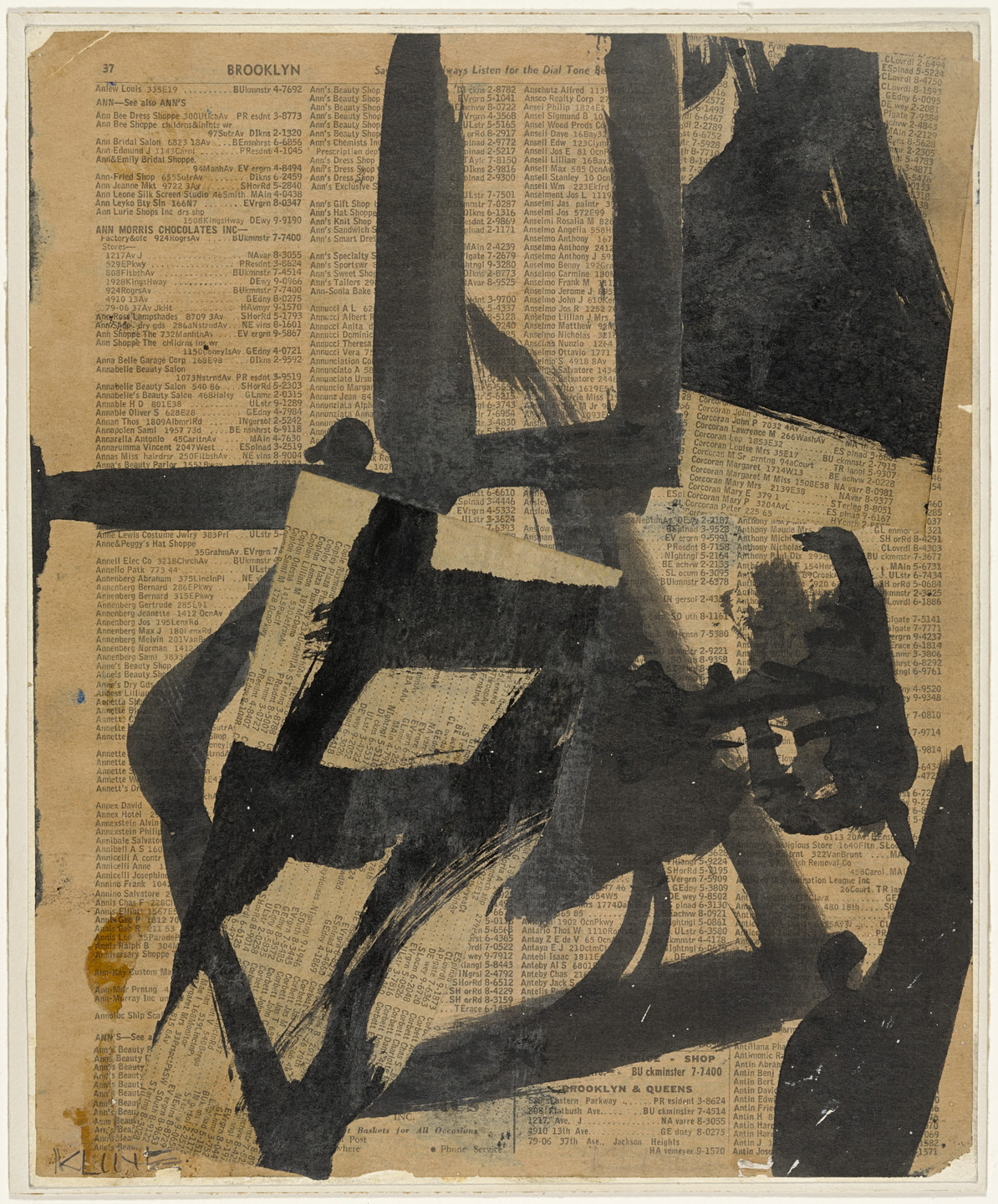 Franz Kline. Untitled II. c. 1952