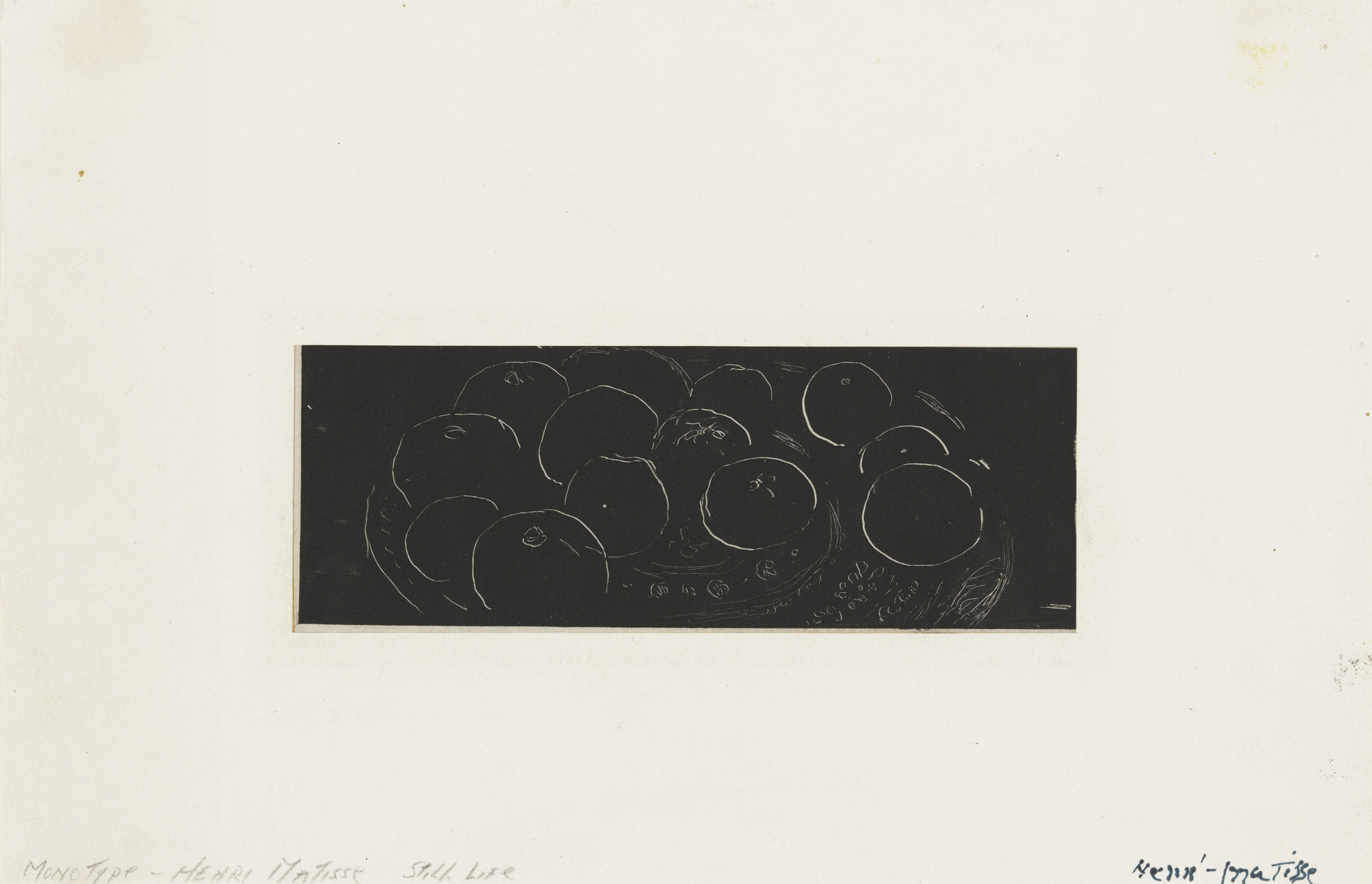 Henri Matisse. Fruits on a Moroccan Plate (Fruits sur plat marocain)