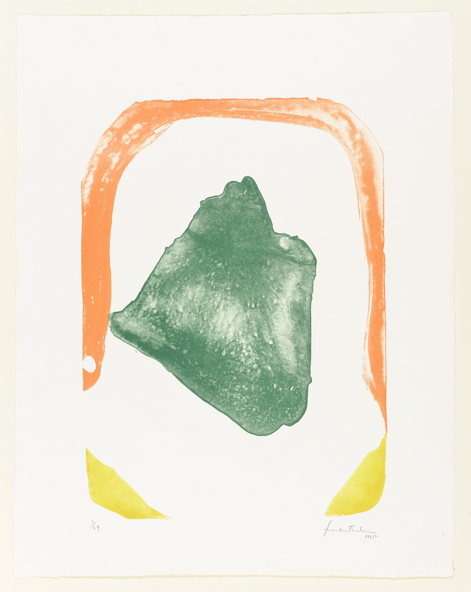 Helen Frankenthaler. Orange Hoop