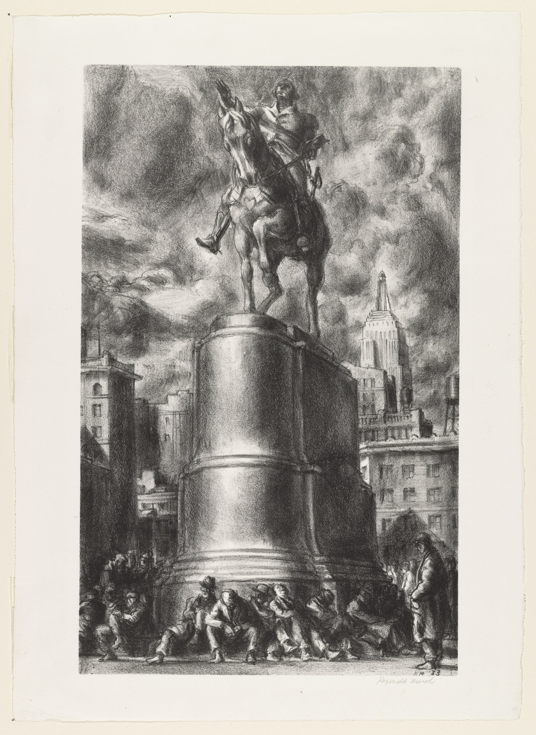 Reginald Marsh. Union Square from The American Scene, no. 1. 1933, published 1935