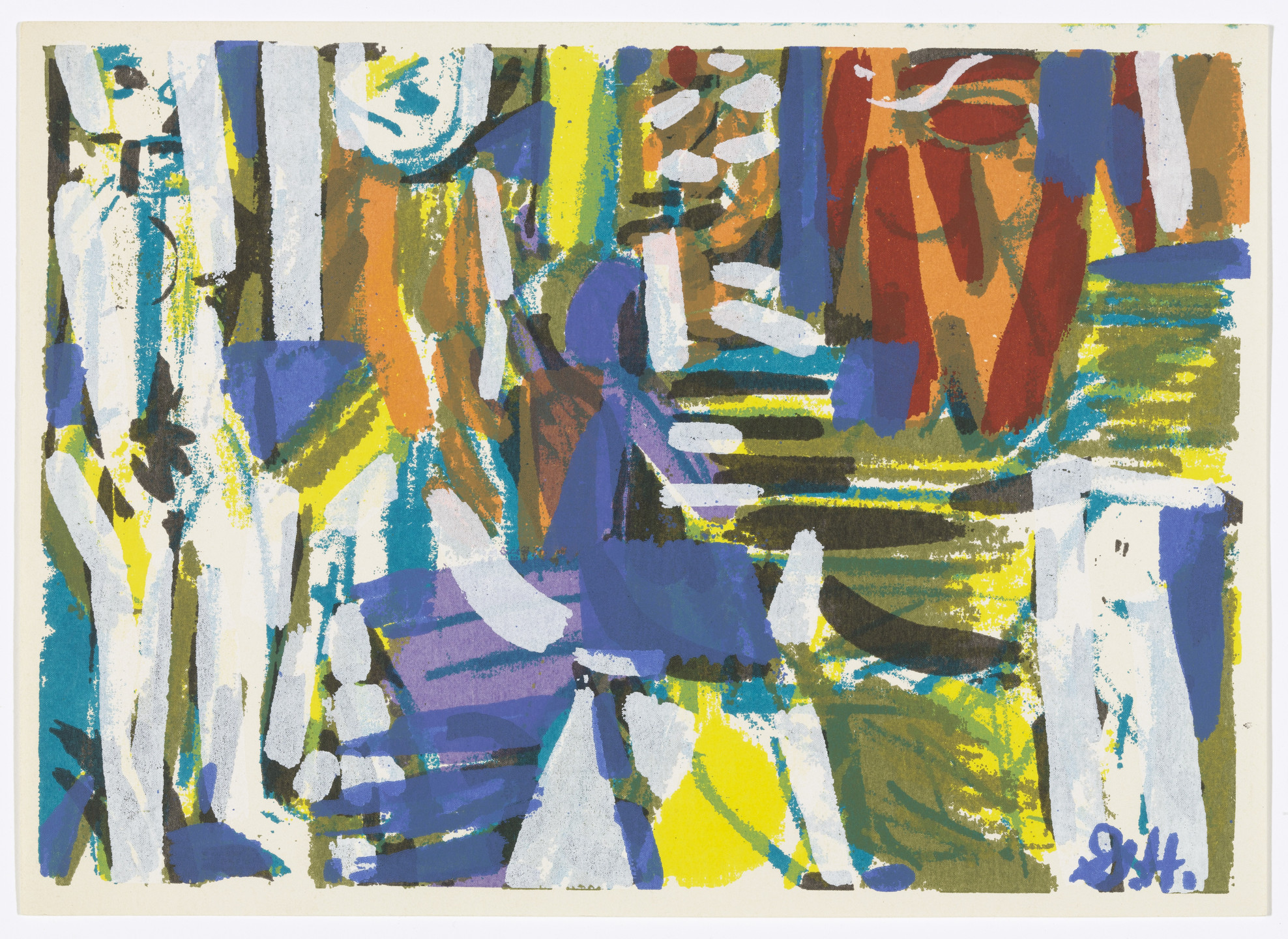 Grace Hartigan. Untitled from Folder, Vol. I, No. I. 1953