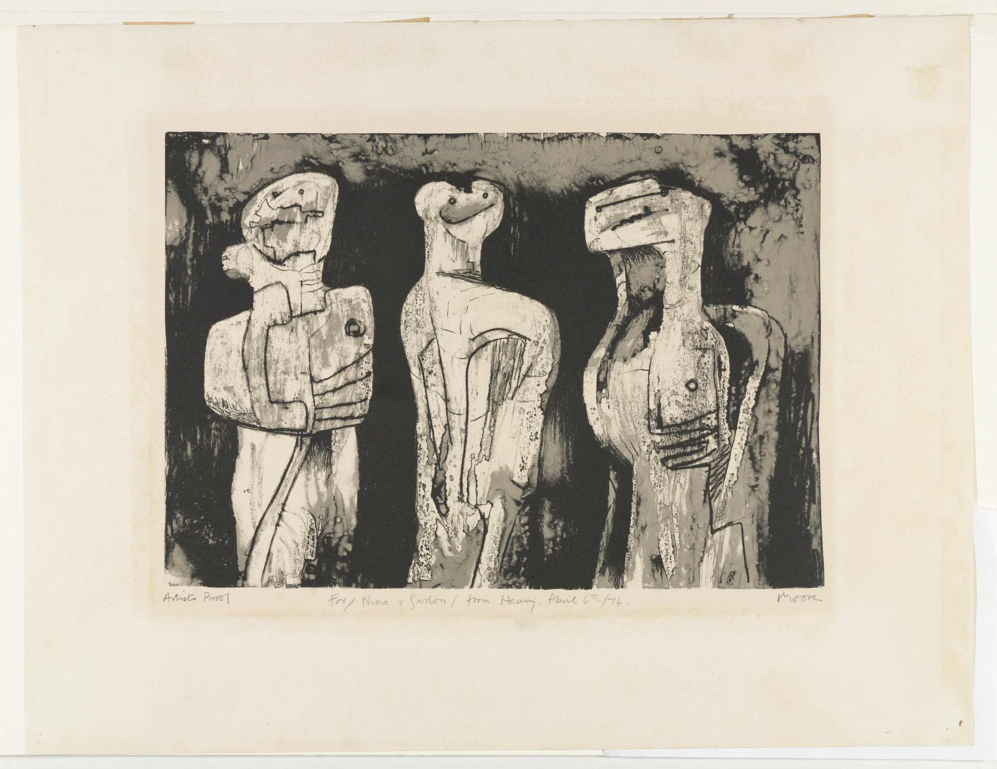 Henry Moore. Three Standing Figures
