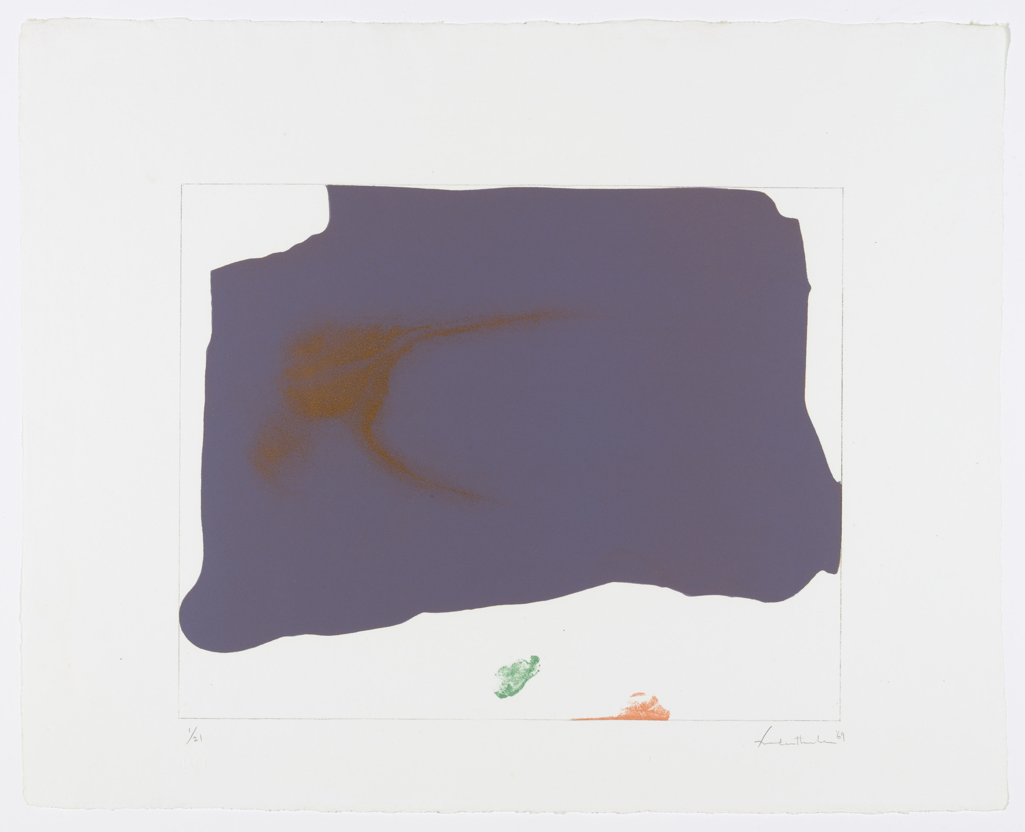 Helen Frankenthaler. Variation II on Mauve Corner