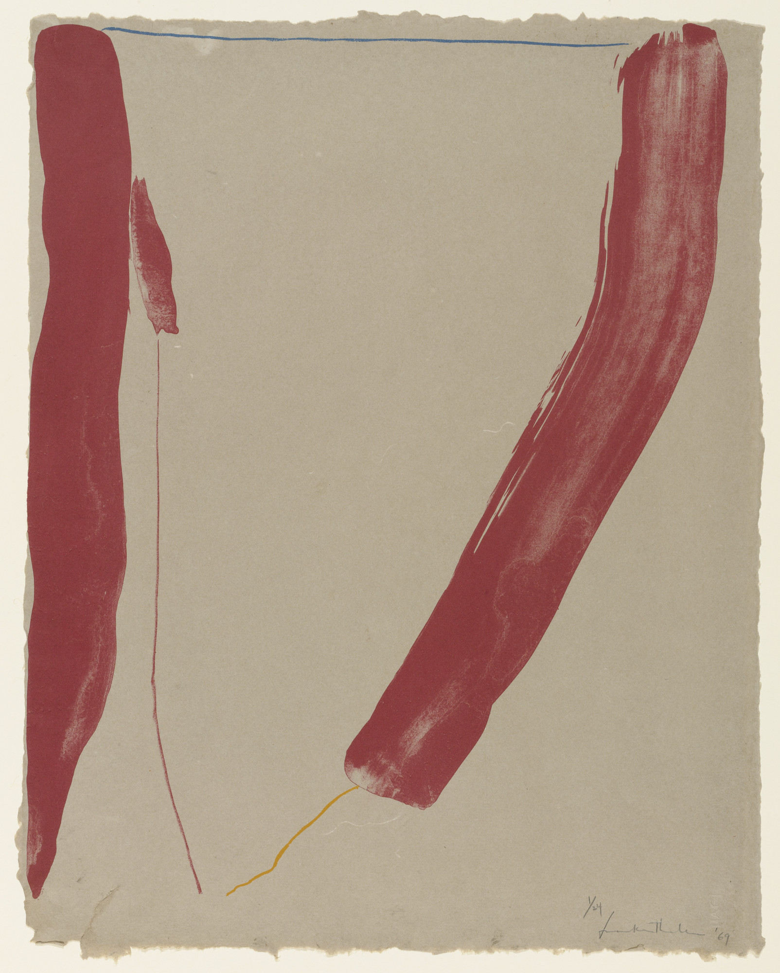 Helen Frankenthaler. A Slice of the Stone Itself