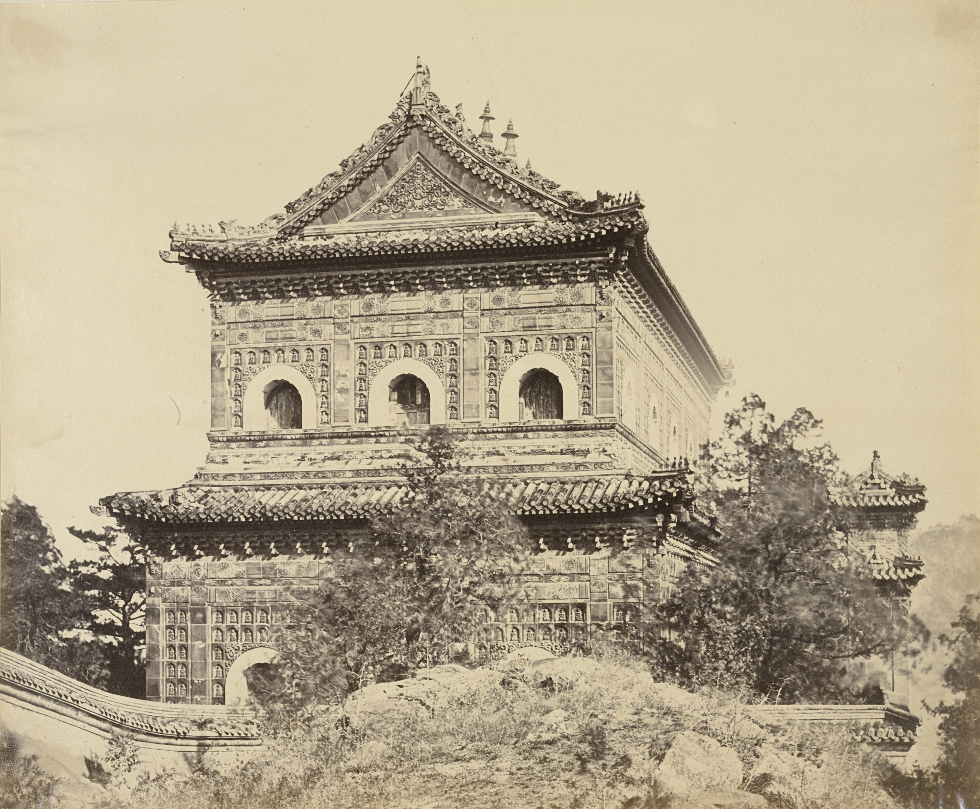 Felice Beato. The Great Imperial Porcelain Palace, Yuen Ming Yuen, Pekin