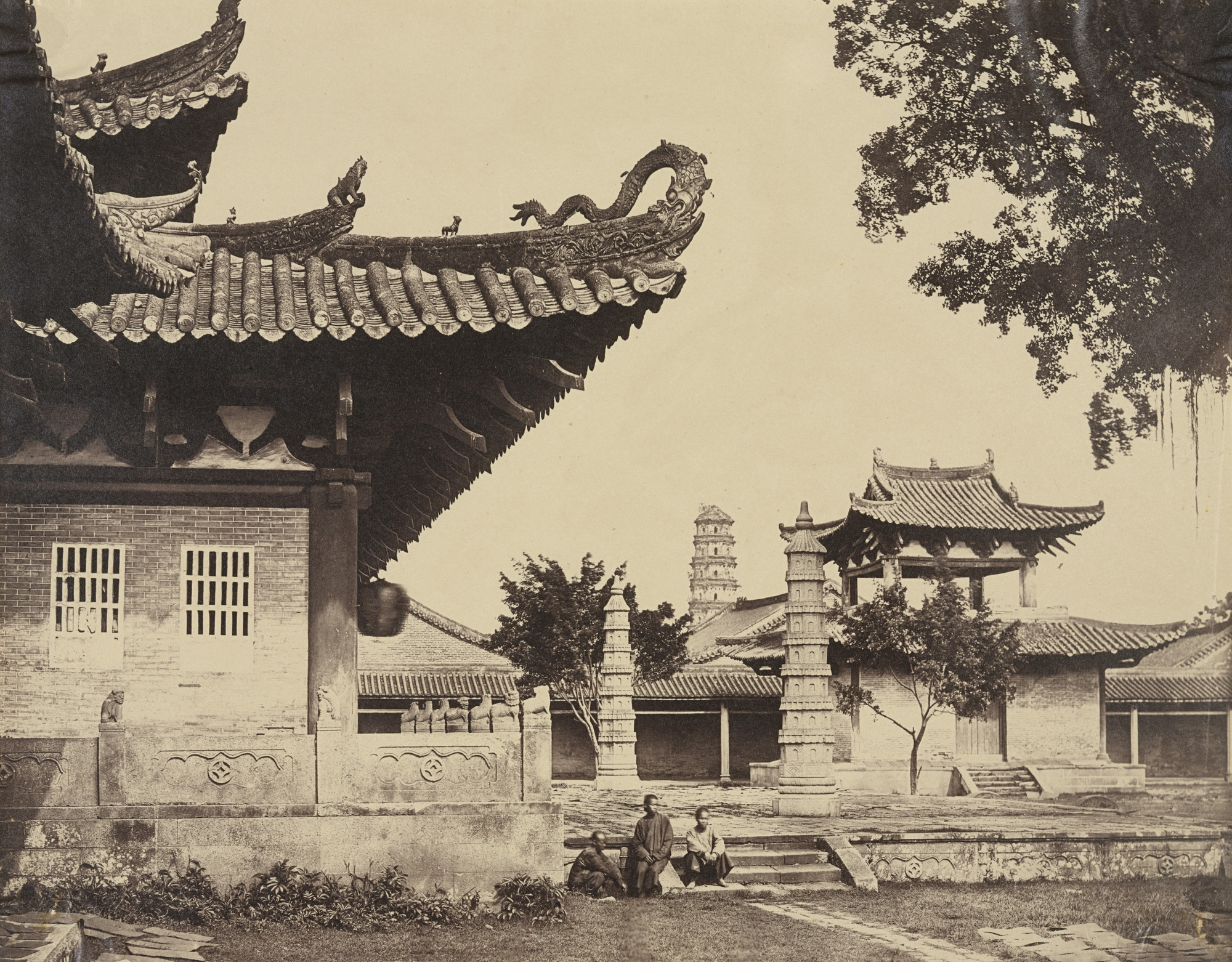 Felice Beato. Temple in the Tartar Quarter, Canton