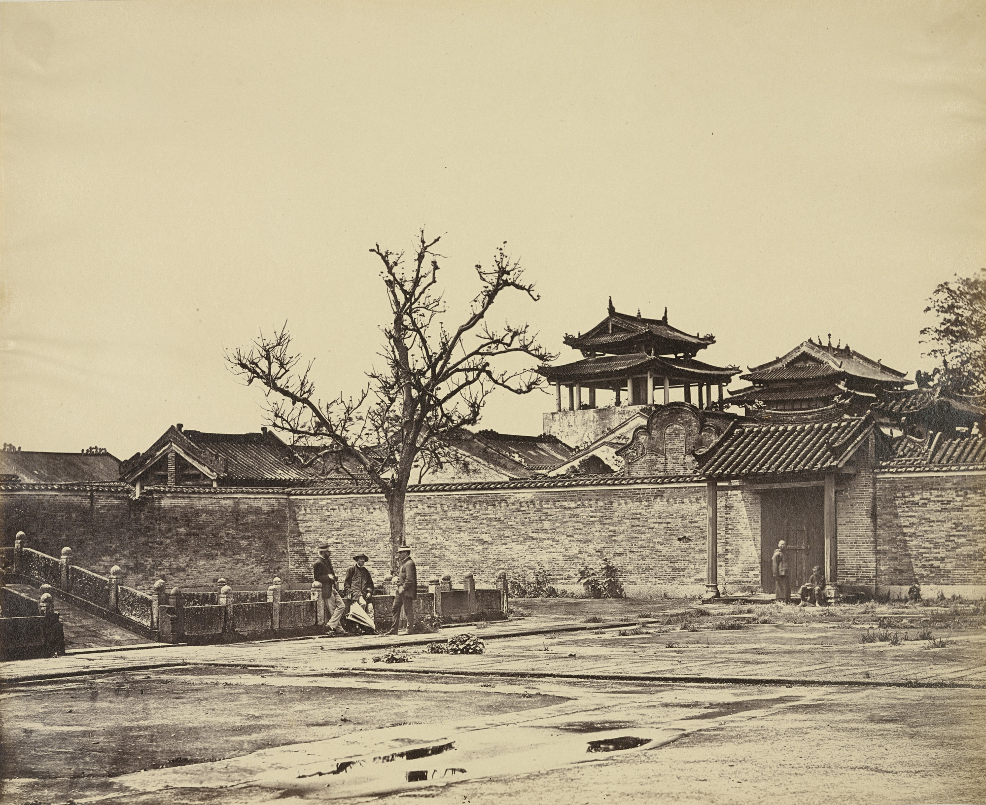 Felice Beato. Five Genii Temple, Canton