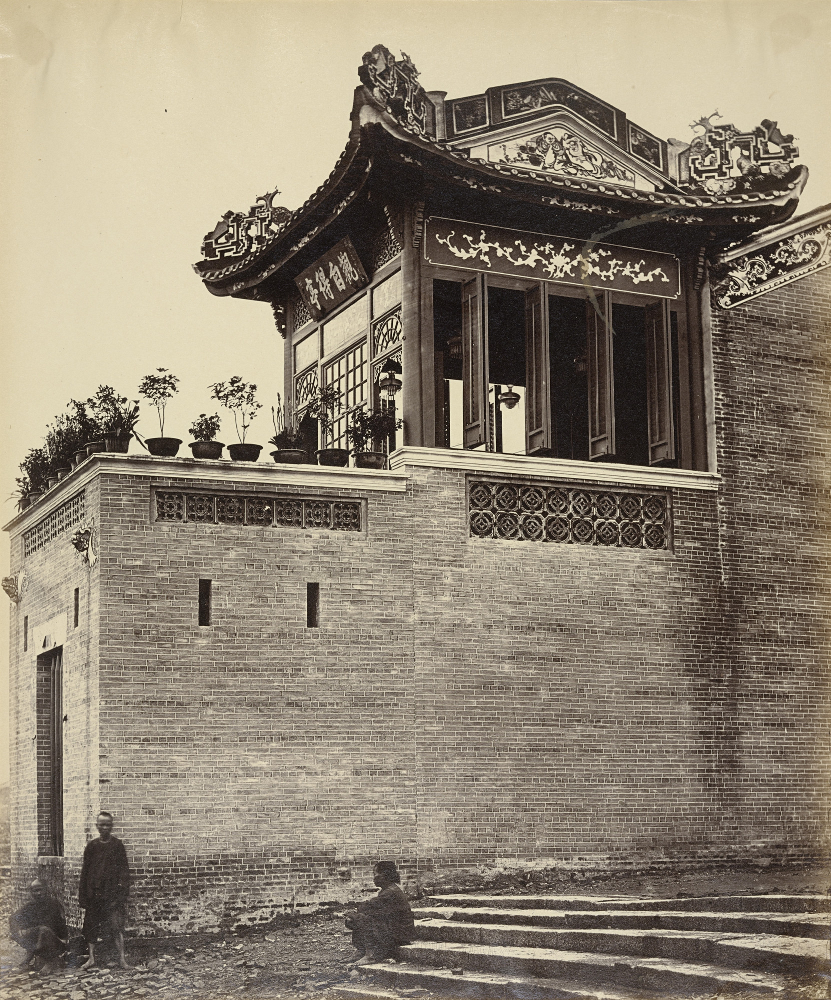 Felice Beato. Chinese Merchant's House, Canton