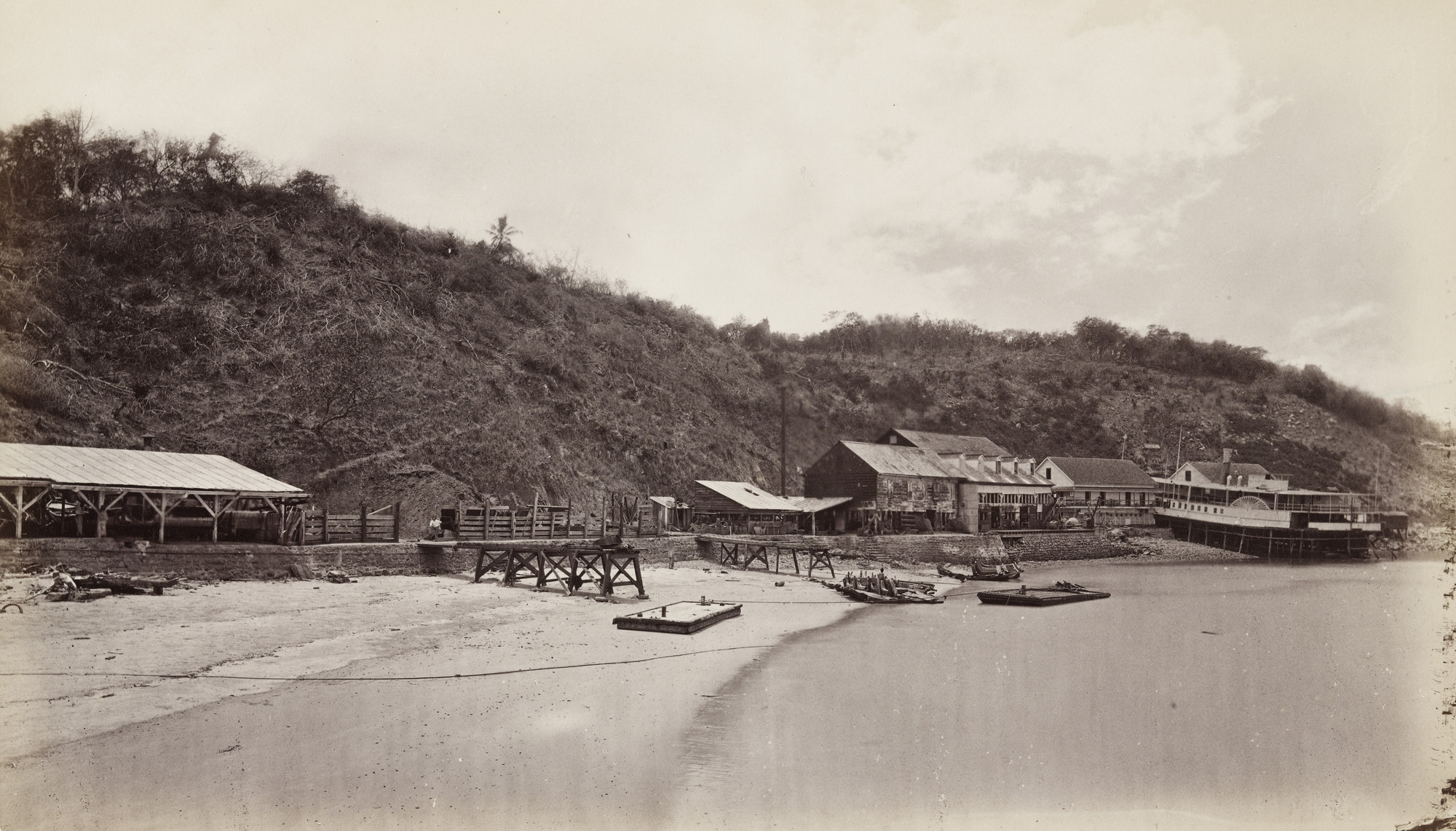 Eadweard J. Muybridge. Works of the P.M.S.S. Co., Bay of Panama