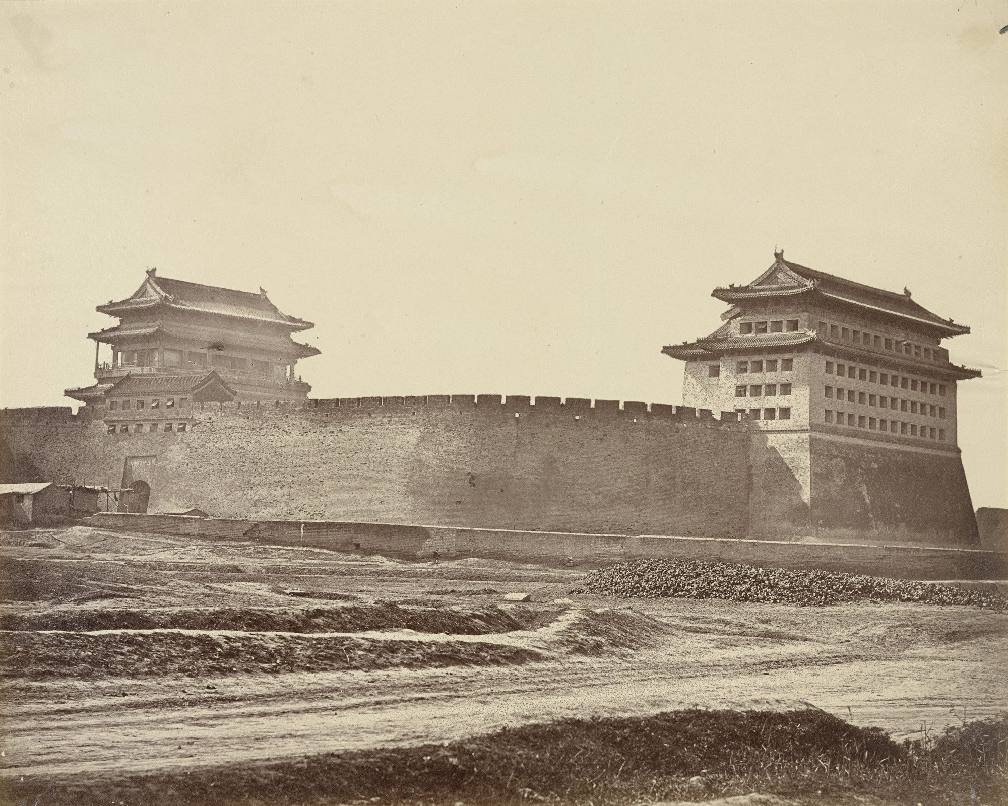 Felice Beato. Anting Gate of Peking After the Surrender, English and French Troops Take Possession