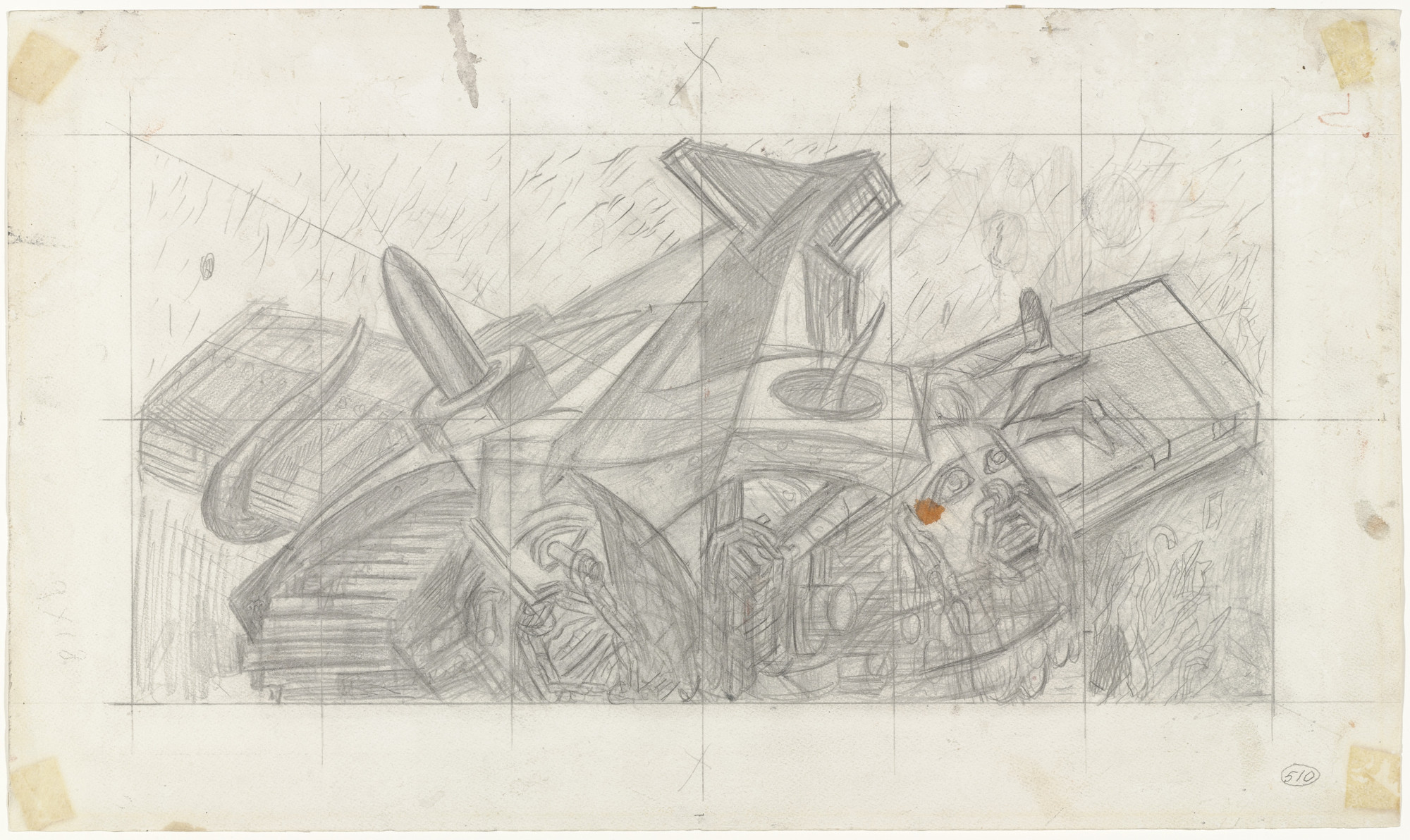 José Clemente Orozco. Study for Dive Bomber and Tank