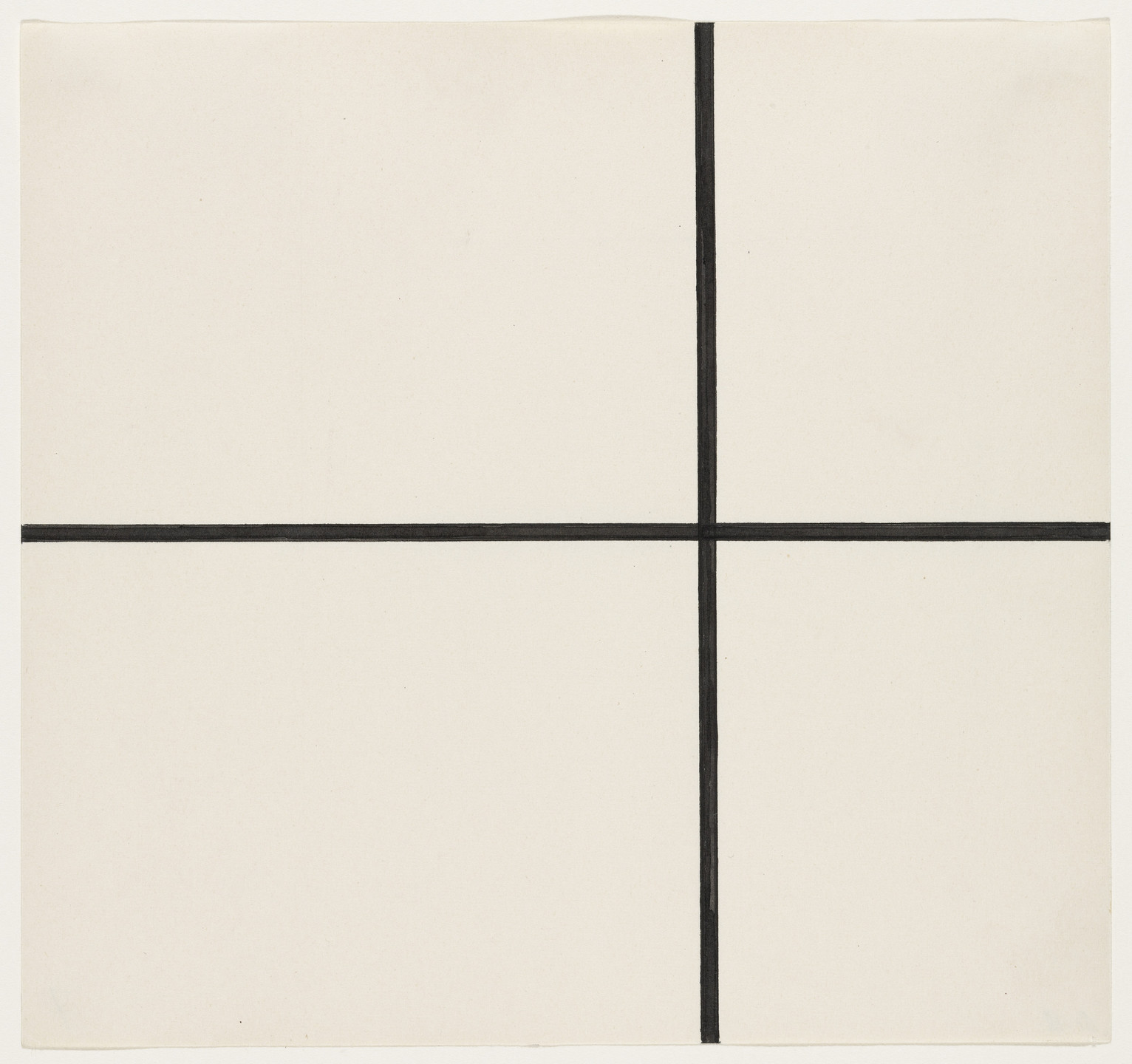Ellsworth Kelly. Horizontal and Vertical Lines. 1951