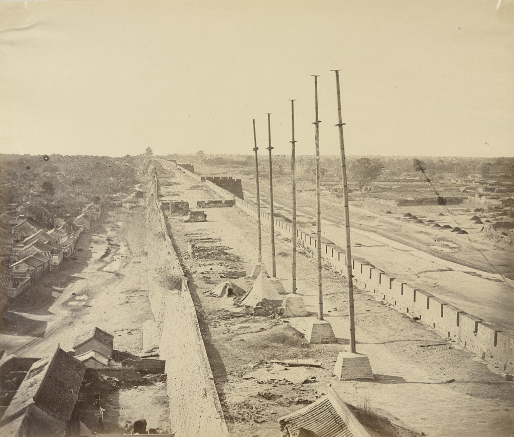 Top of the Wall from Anting Gate. Pekin Taken Possession by English and French Troops