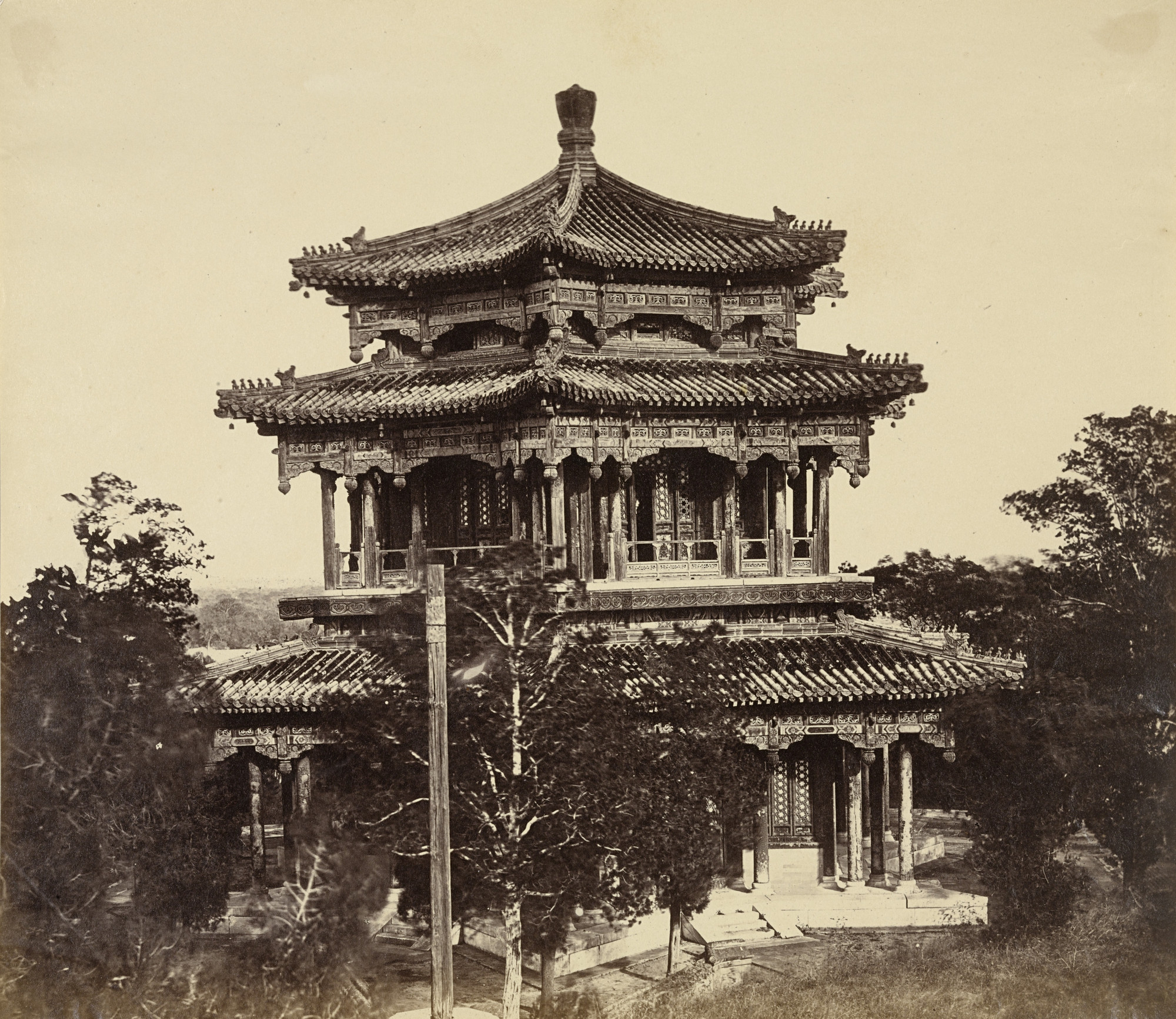 Felice Beato. The Great Imperial Palace Yuen Ming Yuen Before the Burning, Pekin
