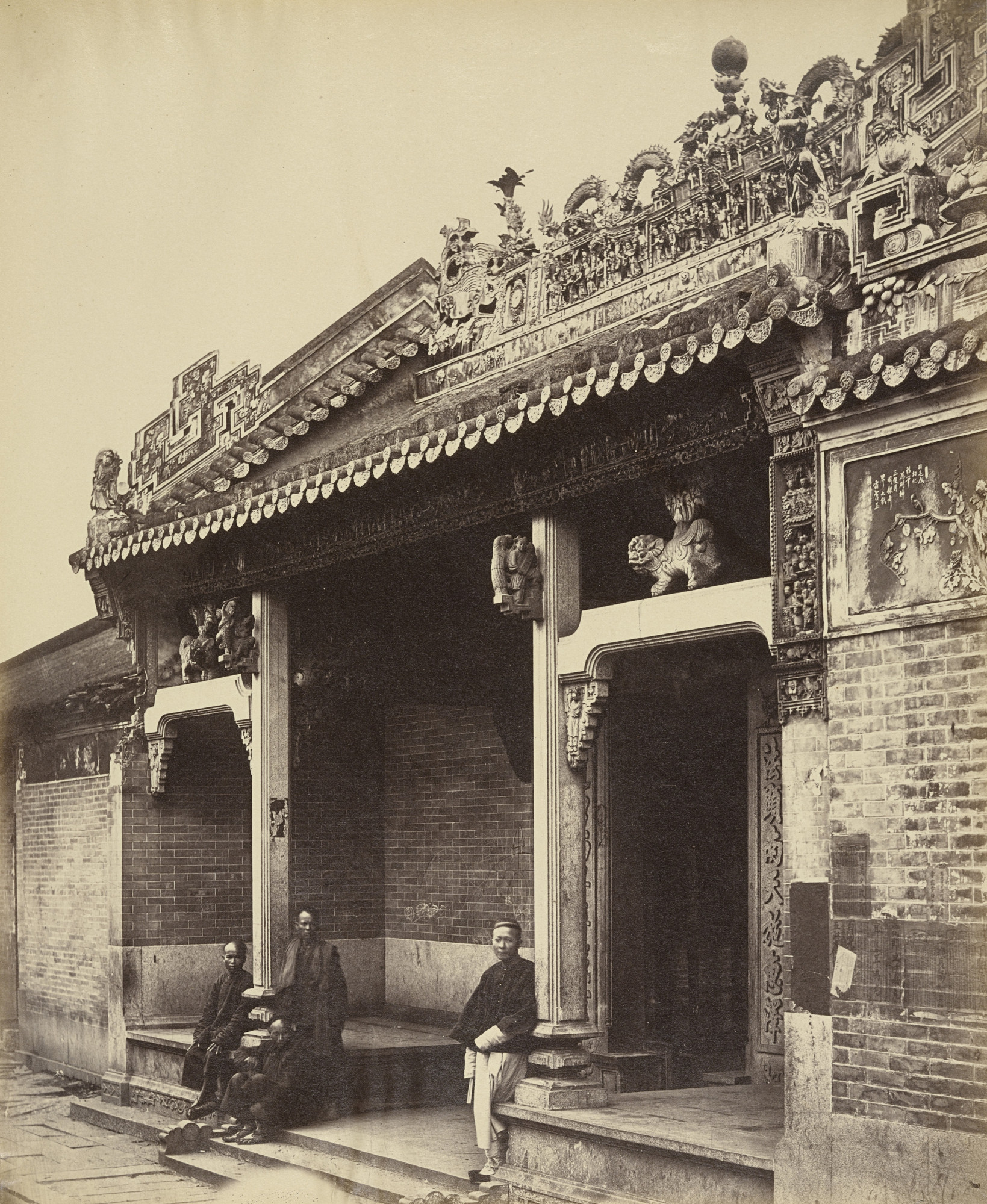 Felice Beato. Temple in North Street, Canton