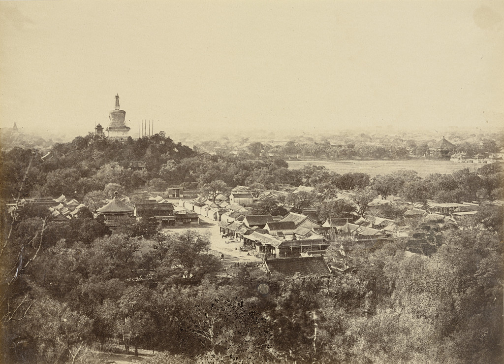 View of the Gardens and Buddhist Temple of Peking, October 29, 1860