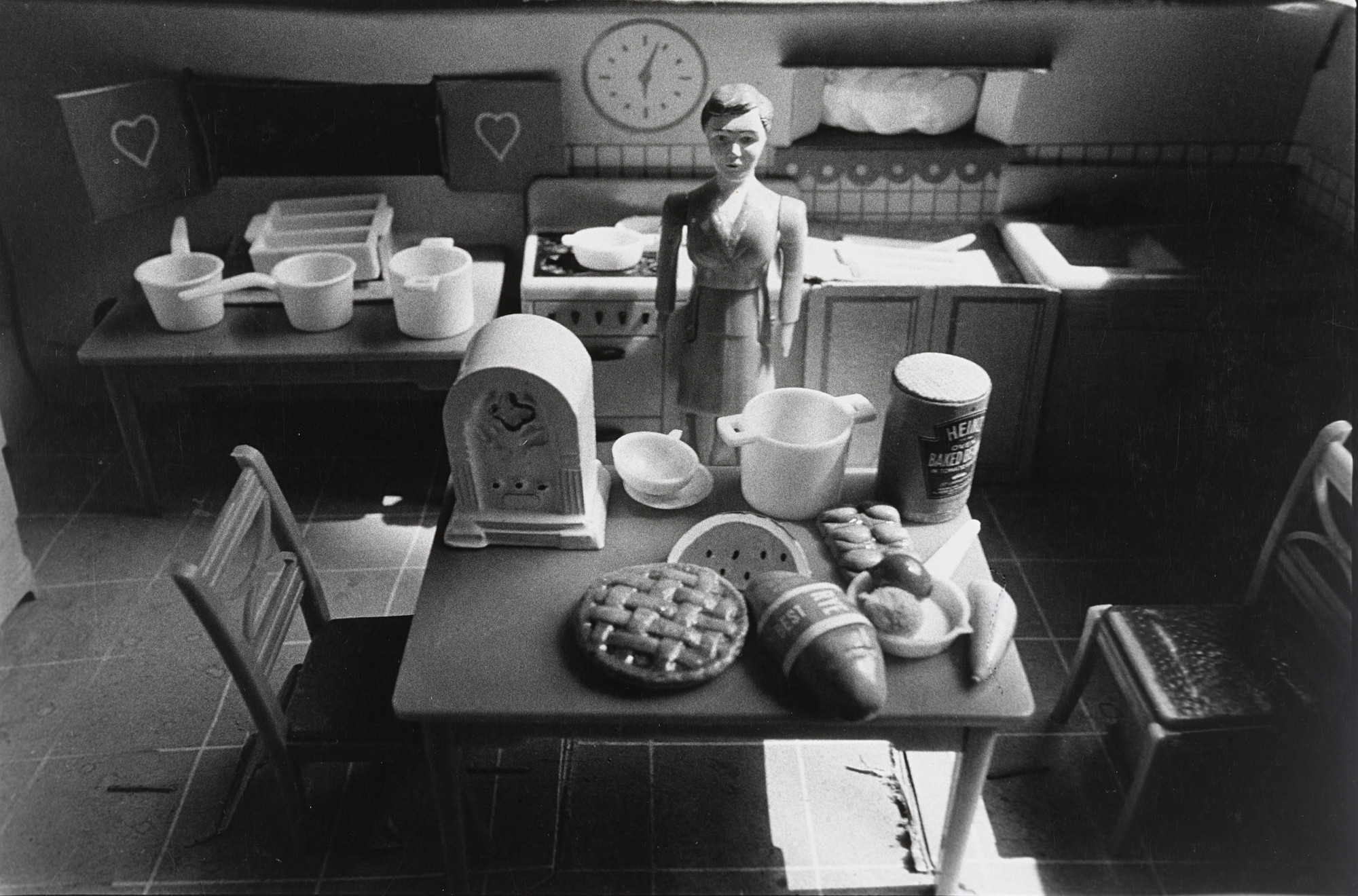 Laurie Simmons. Woman/Purple Dress/Kitchen from the series Interiors. 1976-77