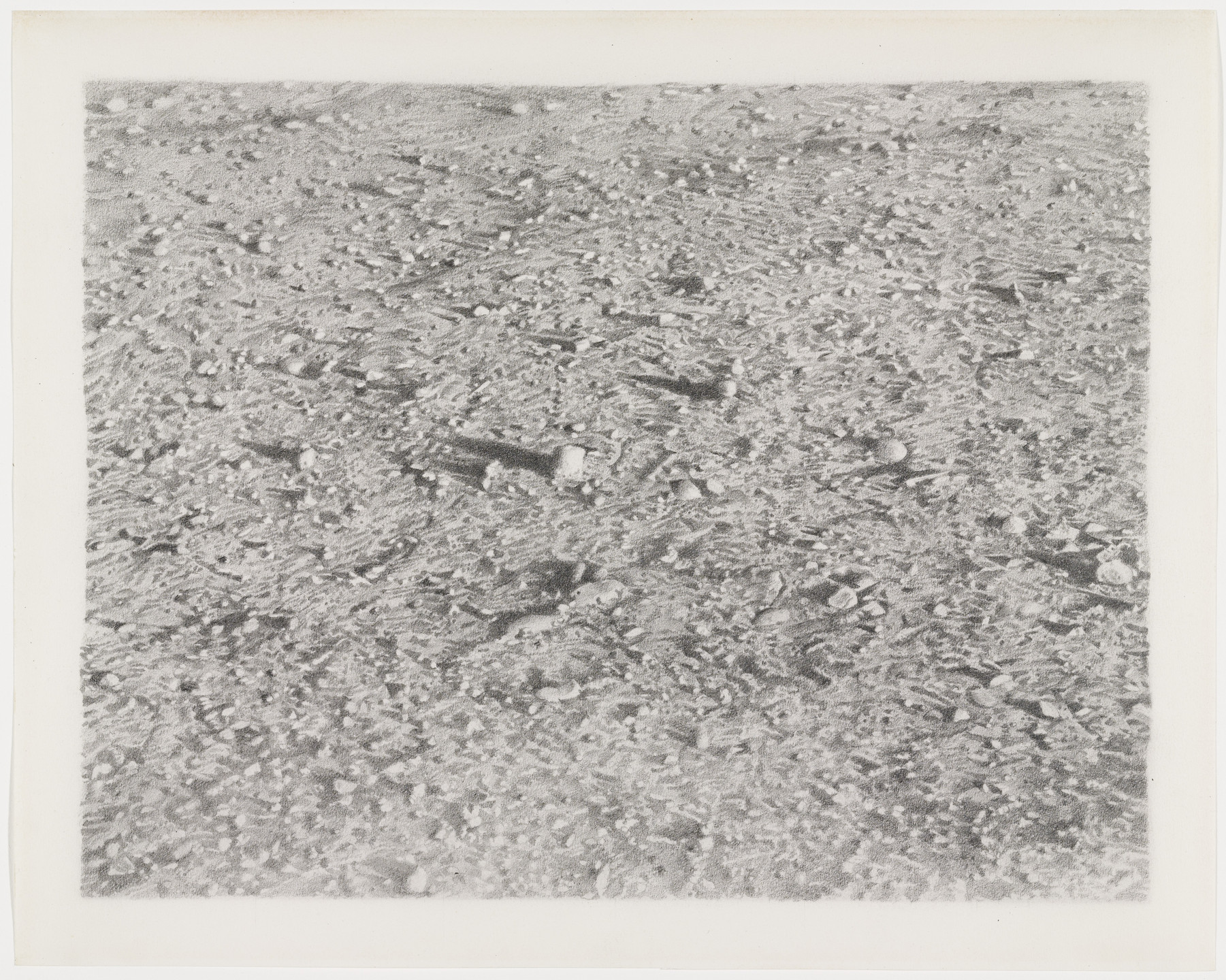 Vija Celmins. Untitled (Irregular Desert). 1973