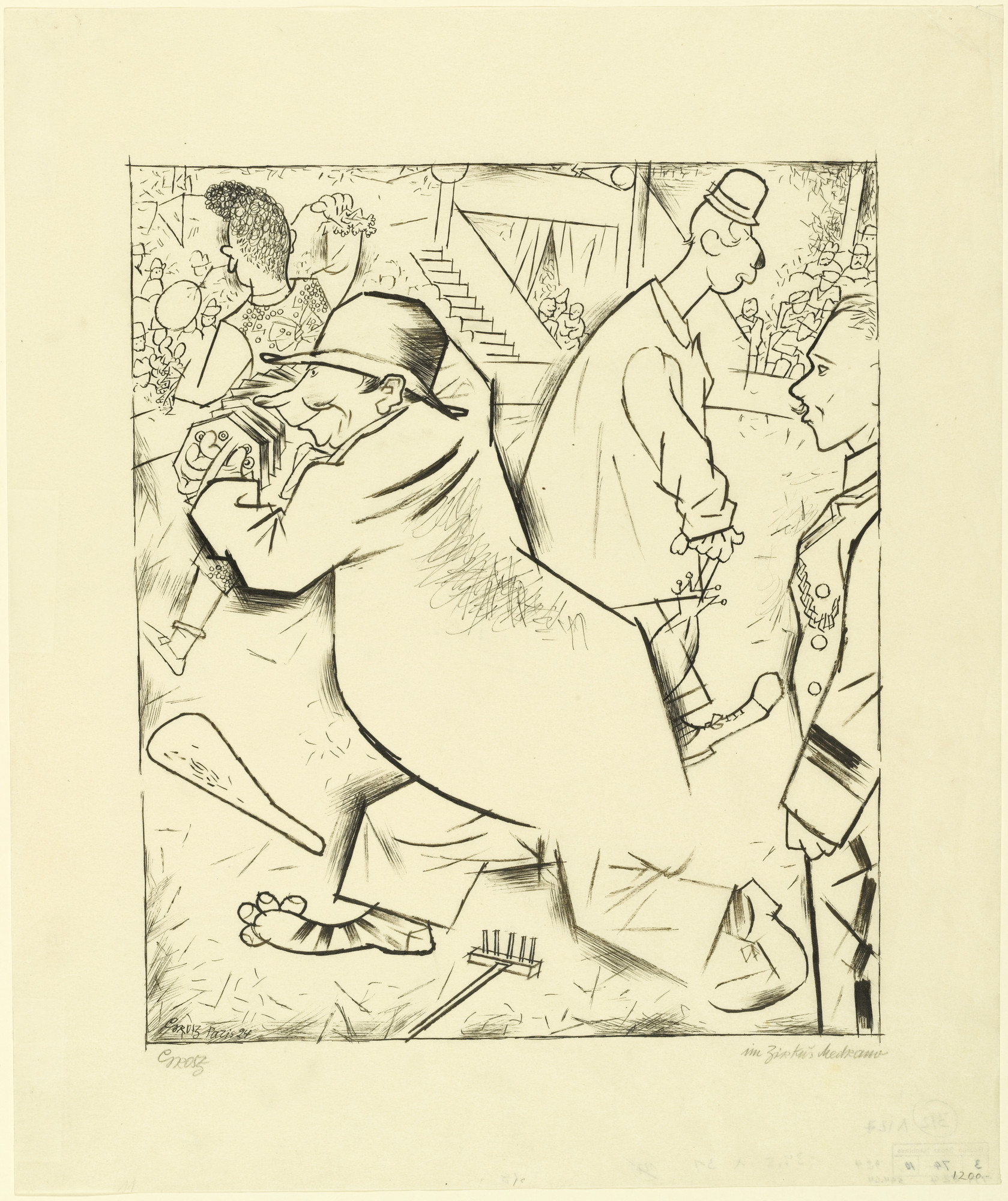 George Grosz At The Cirque Medrano Im Zirkus Medrano 1924 Moma