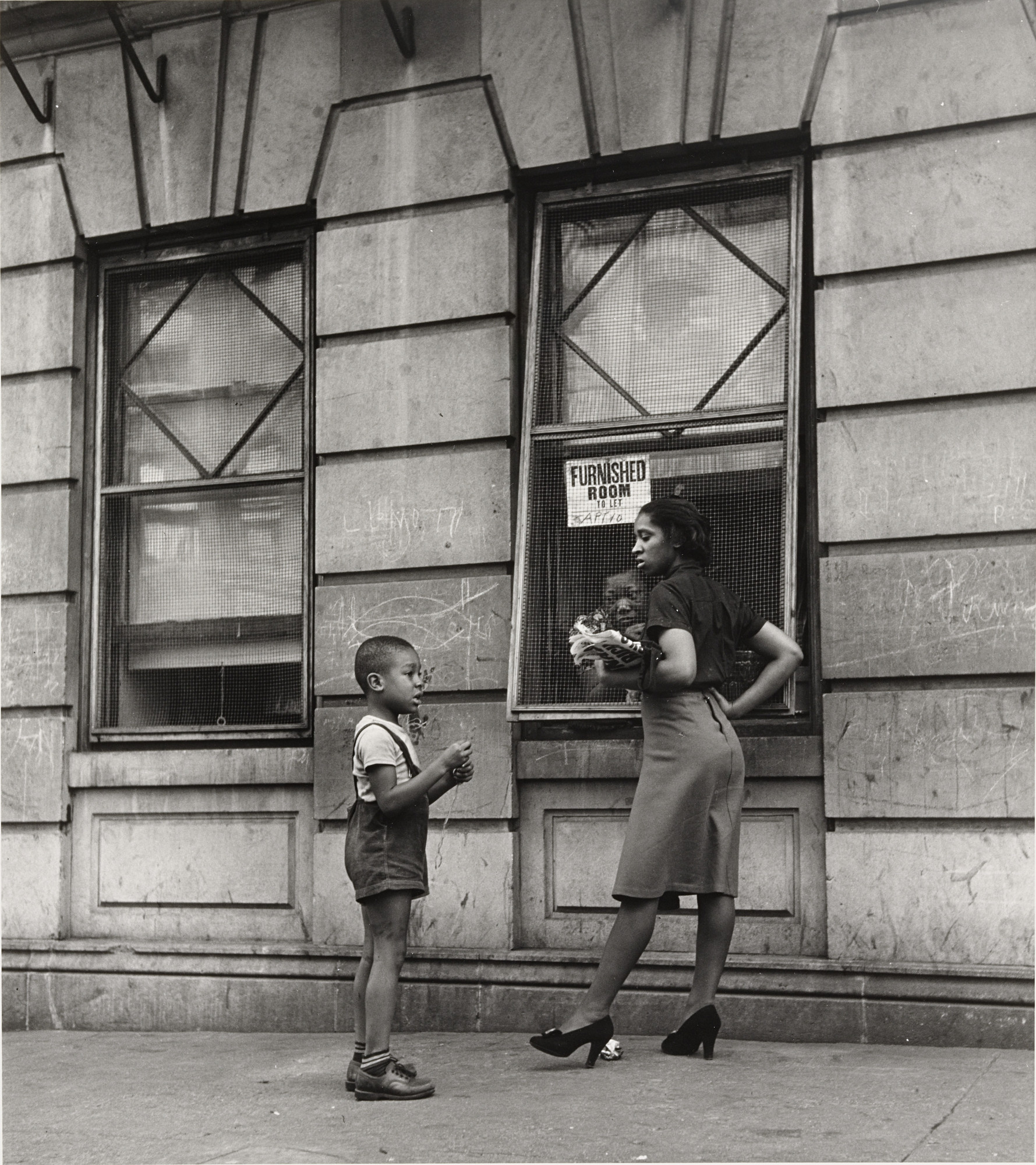 Aaron Siskind. Street Scene 2