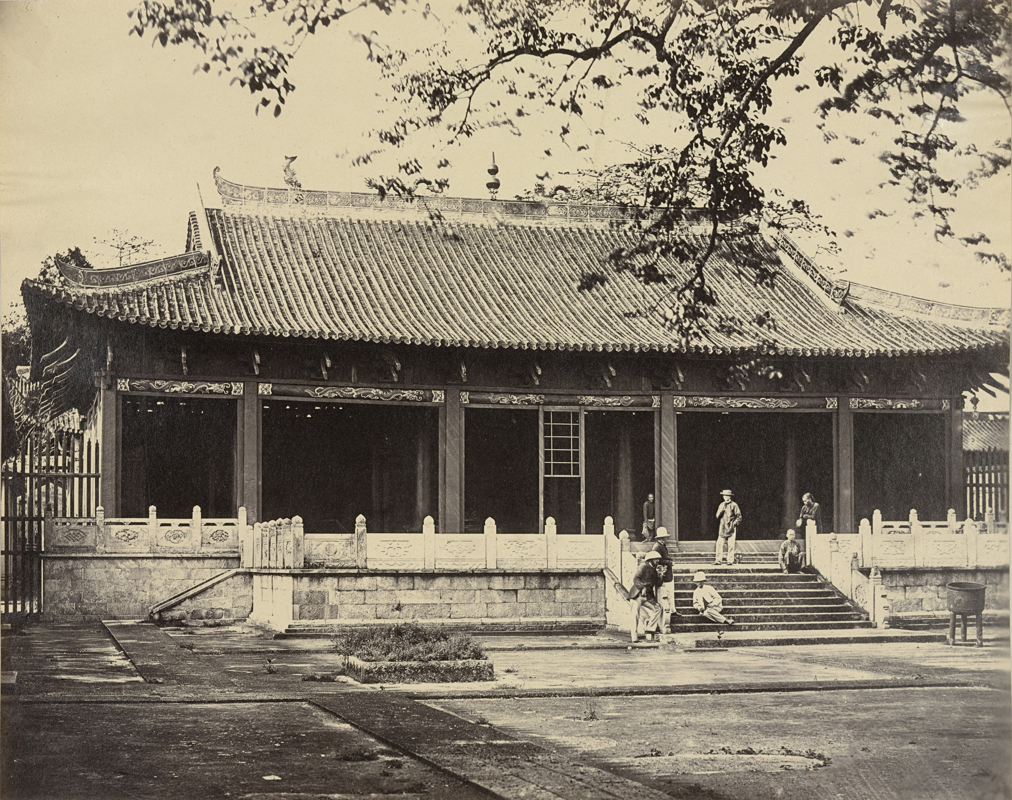 Felice Beato. Temple of Confucius, Canton