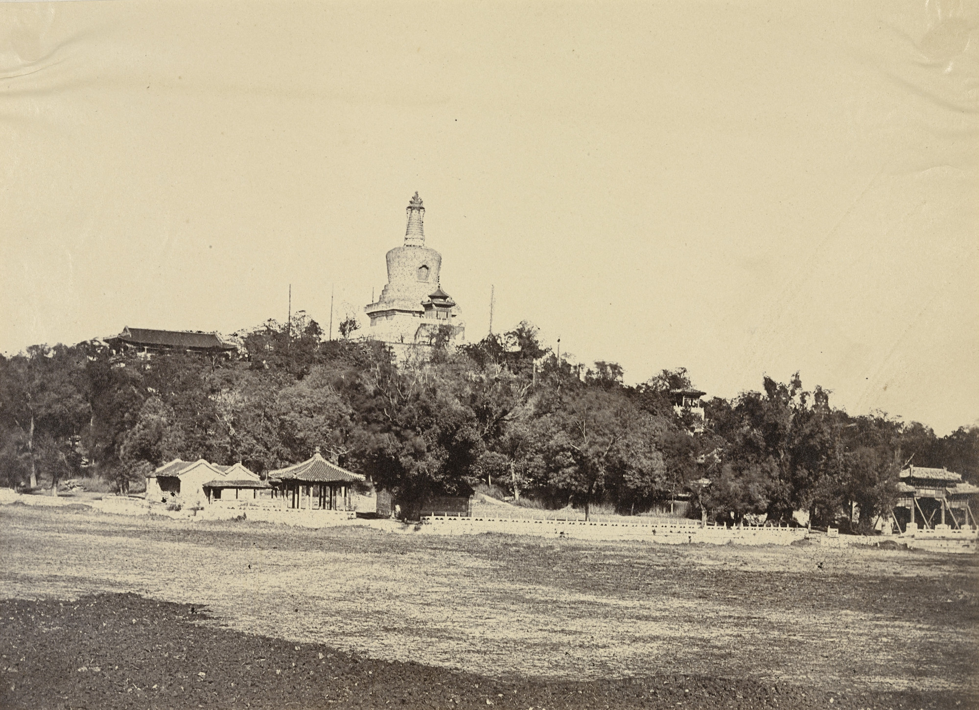 Felice Beato. The Great Pagoda in the Imperial Winter Palace, Pekin