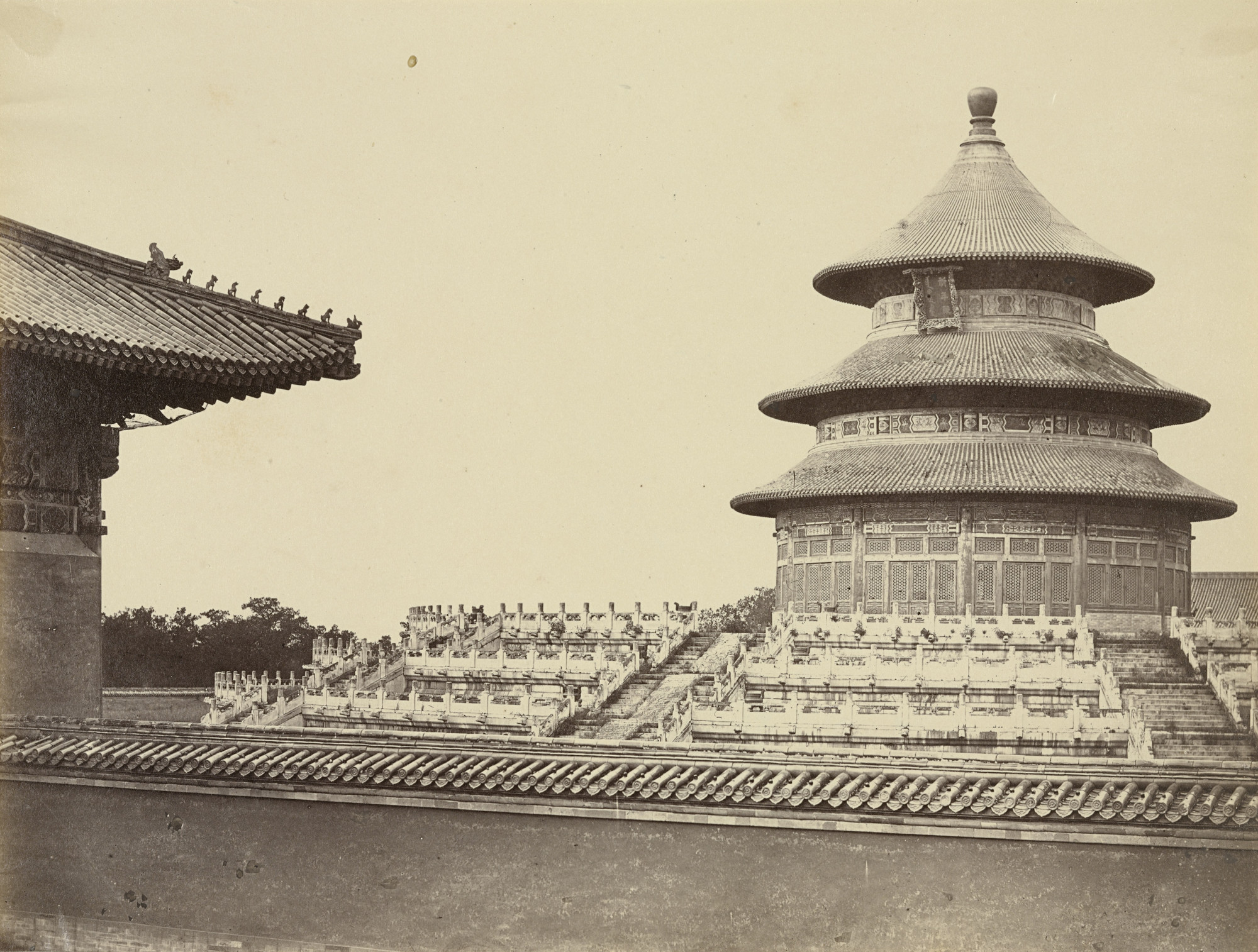 Felice Beato. Temple of Heaven from the Place Where the Priests are Burnt in the Chinese City of Pekin