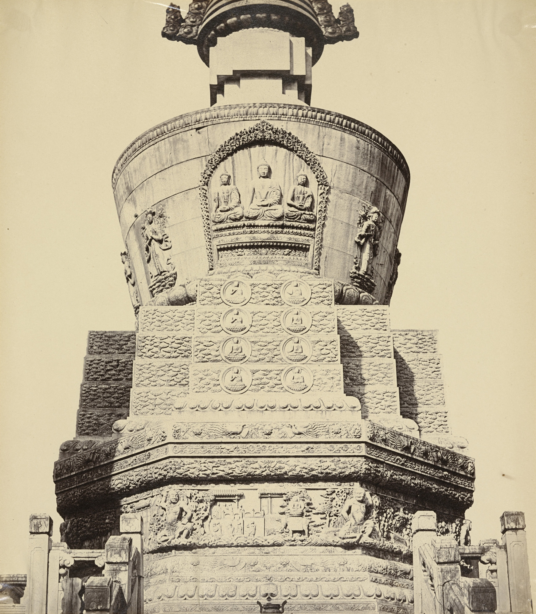 Felice Beato. Architectural View of the Lama Temple Near Pekin