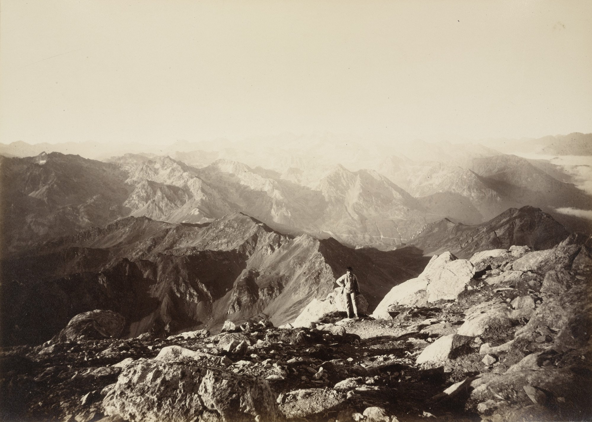Louis-Auguste Bisson, Auguste-Rosalie Bisson. Pic du Midi Mont Blanc. 1860 or 1861
