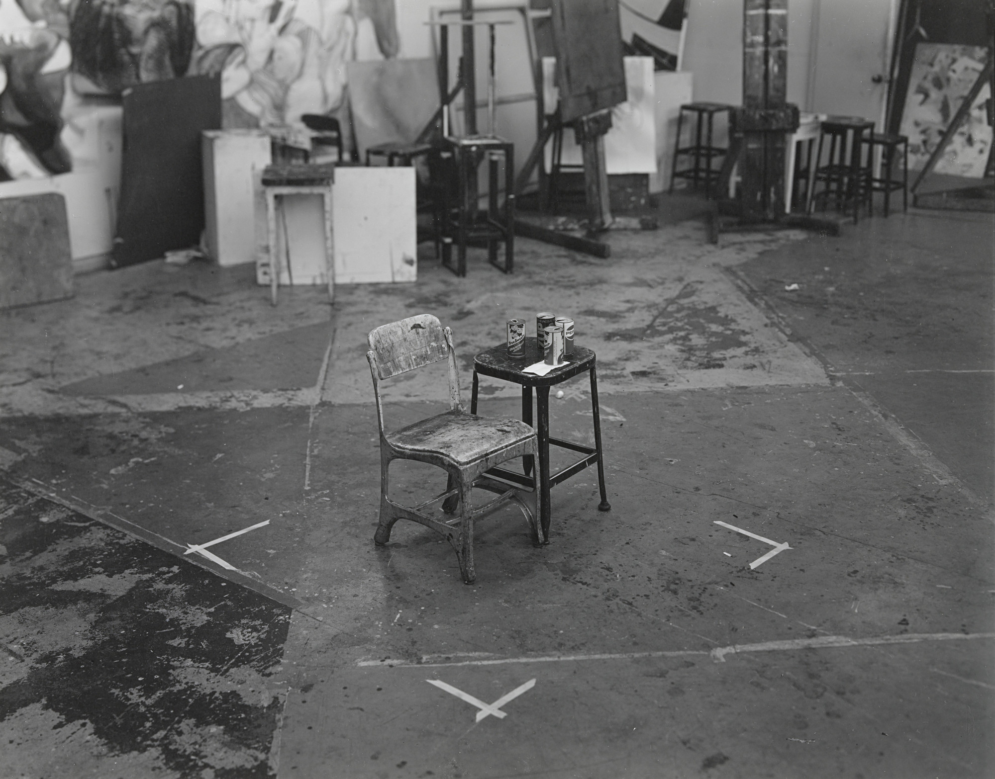 Robert Cumming. Table and Chair, Otis Art Institute