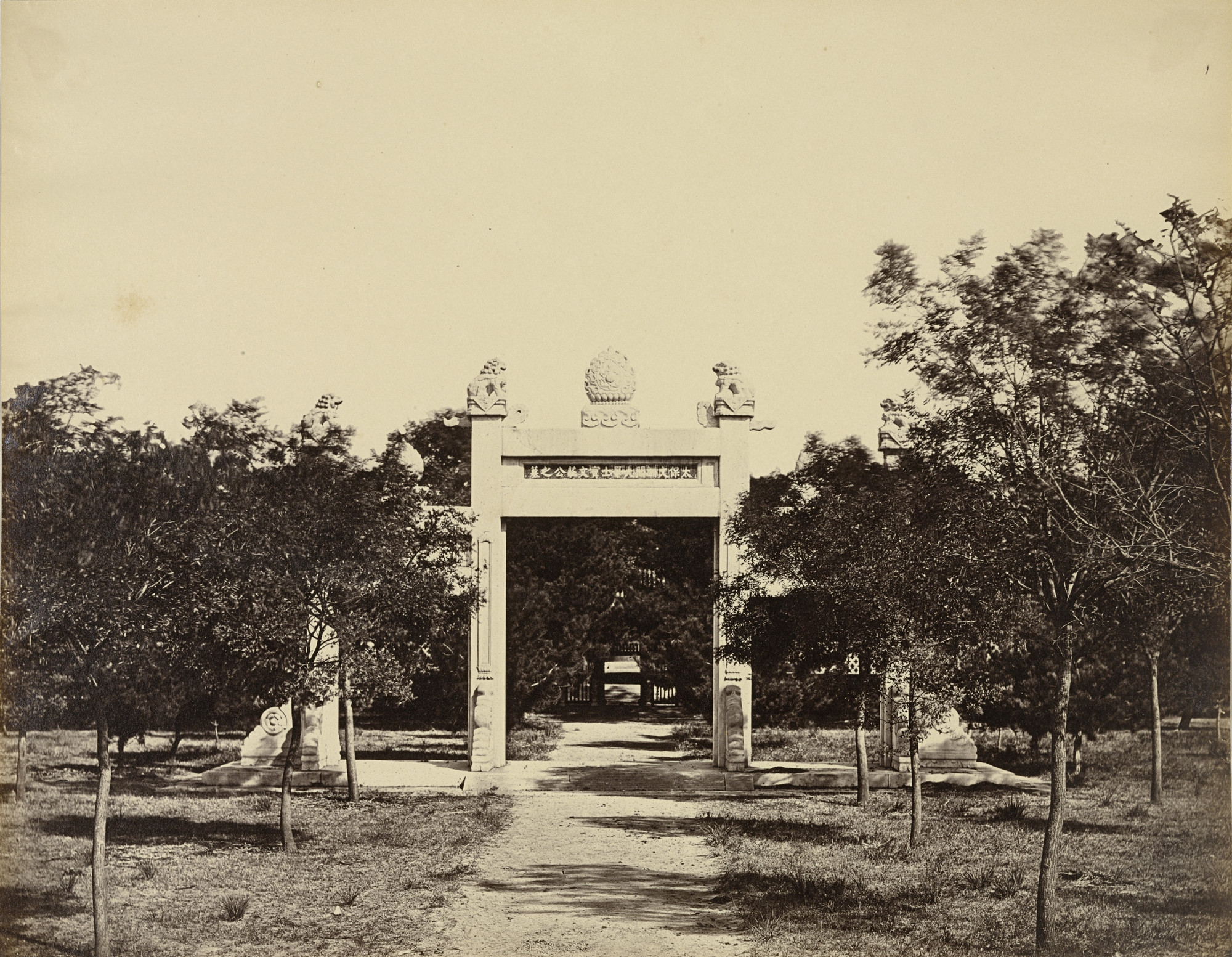Felice Beato. Tomb near Palichiao, the Scene of the Commencement of the Attack on September 21st