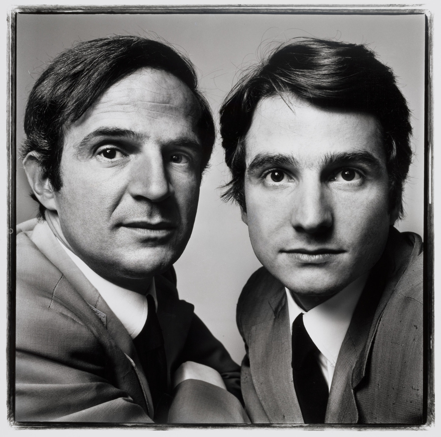 Richard Avedon. François Truffaut and Jean-Pierre Leaud, film director and actor, Paris. June 20, 1971