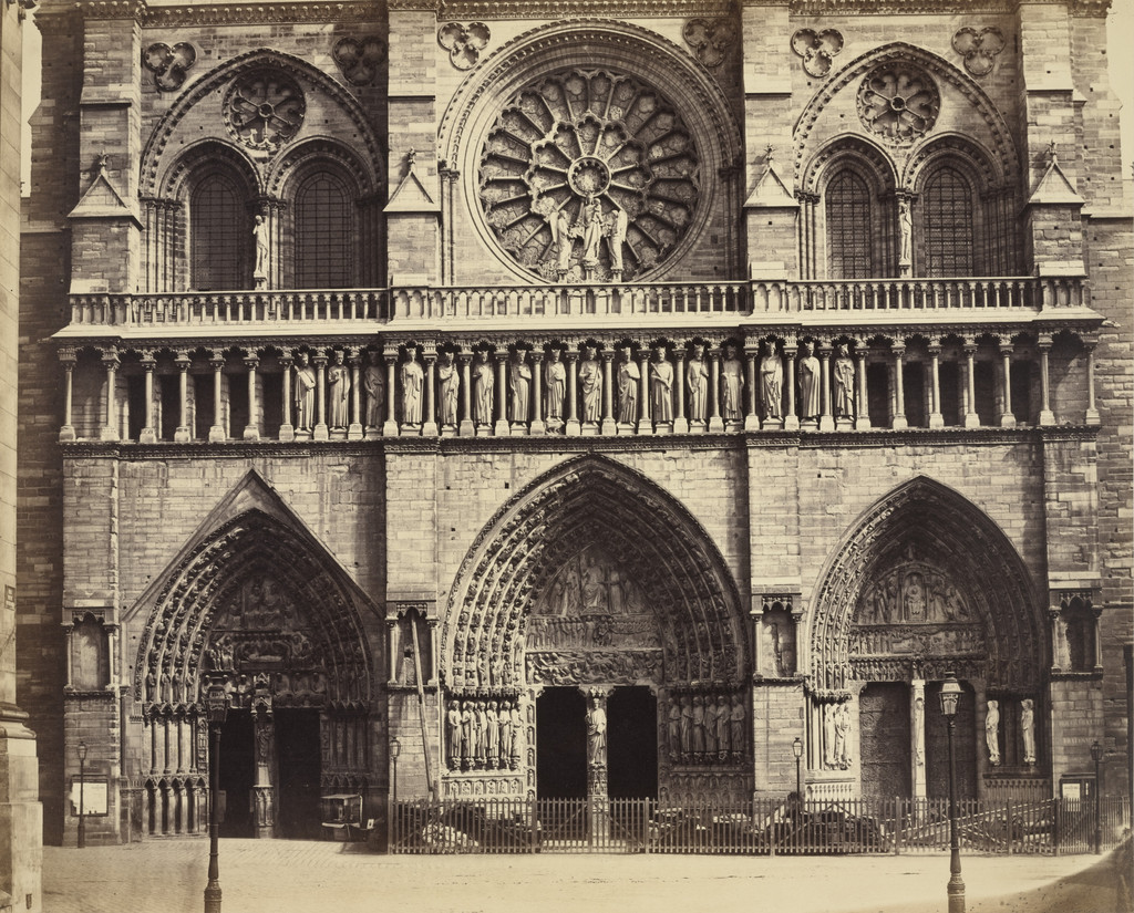 Cathedral of Notre Dame, Paris (detail of facade)