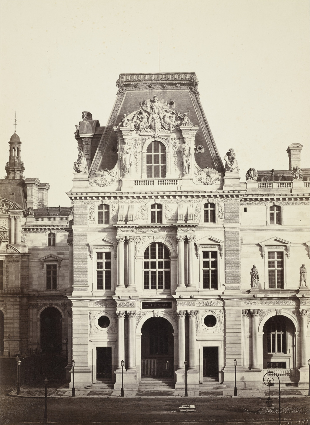 Louis-Auguste Bisson, Auguste-Rosalie Bisson. Pavillon Turgot, Palais du Louvre. c. 1855