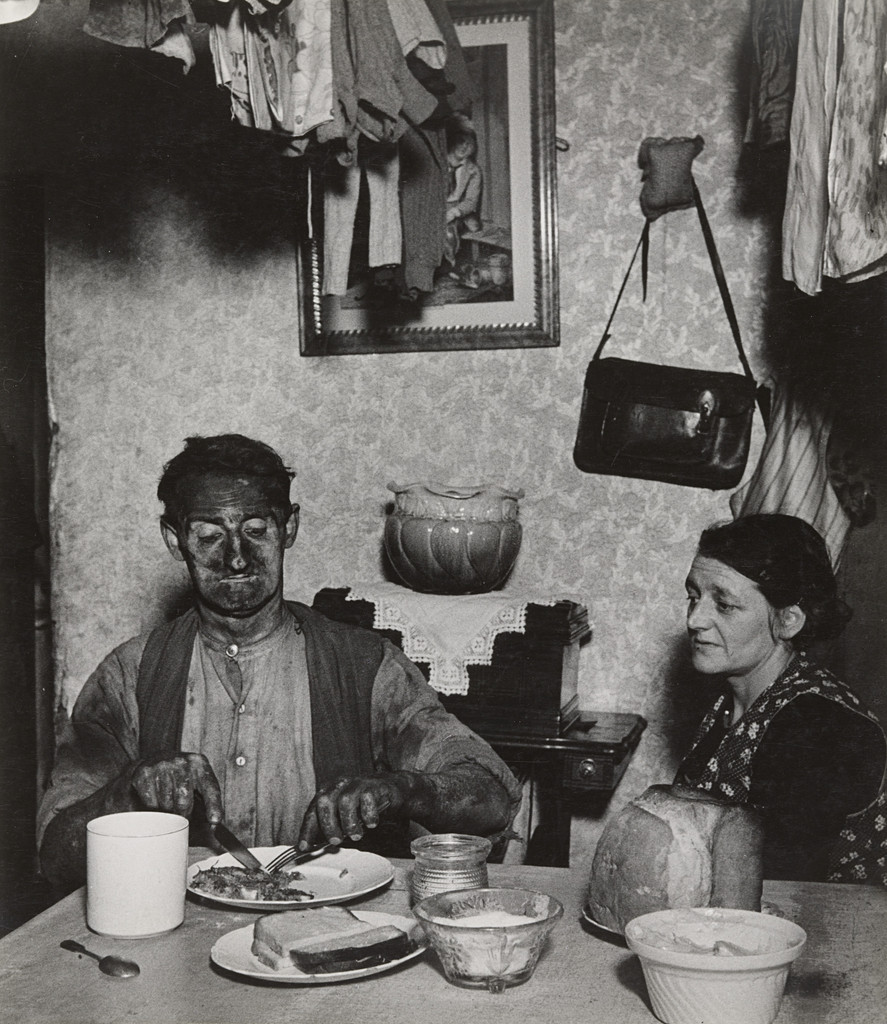 Northumbrian Miner at His Evening Meal