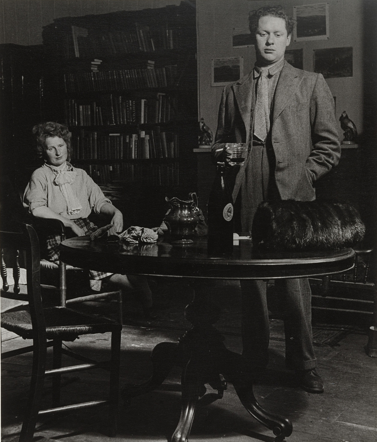 Bill Brandt. Dylan Thomas and His Wife, Caitlin, in Their Room, Manresa Road, Chelsea. 1944