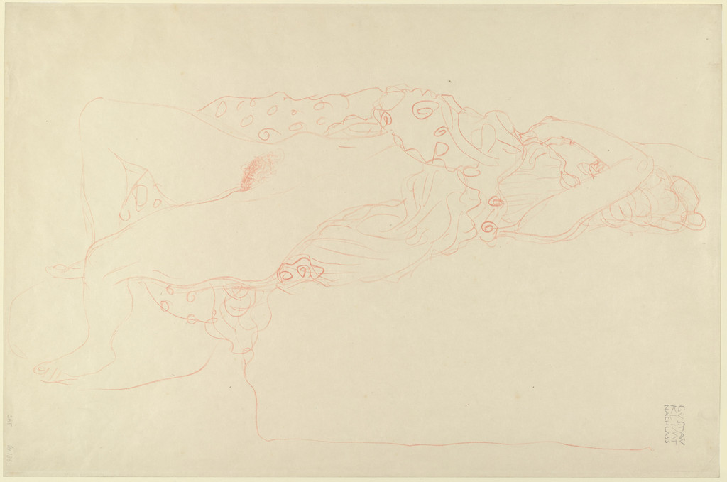 Reclining Woman (Liegender Halbakt nach rechts)