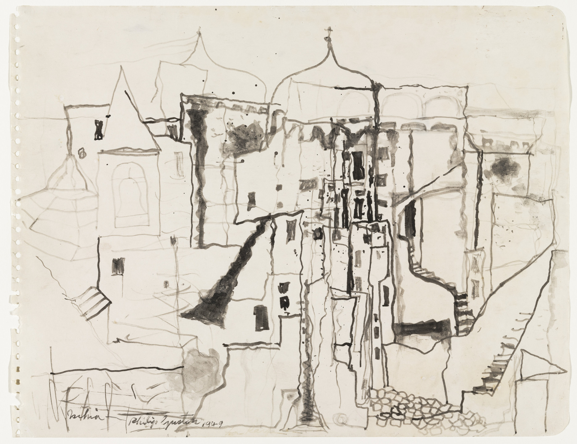 Philip Guston. Ischia. 1949