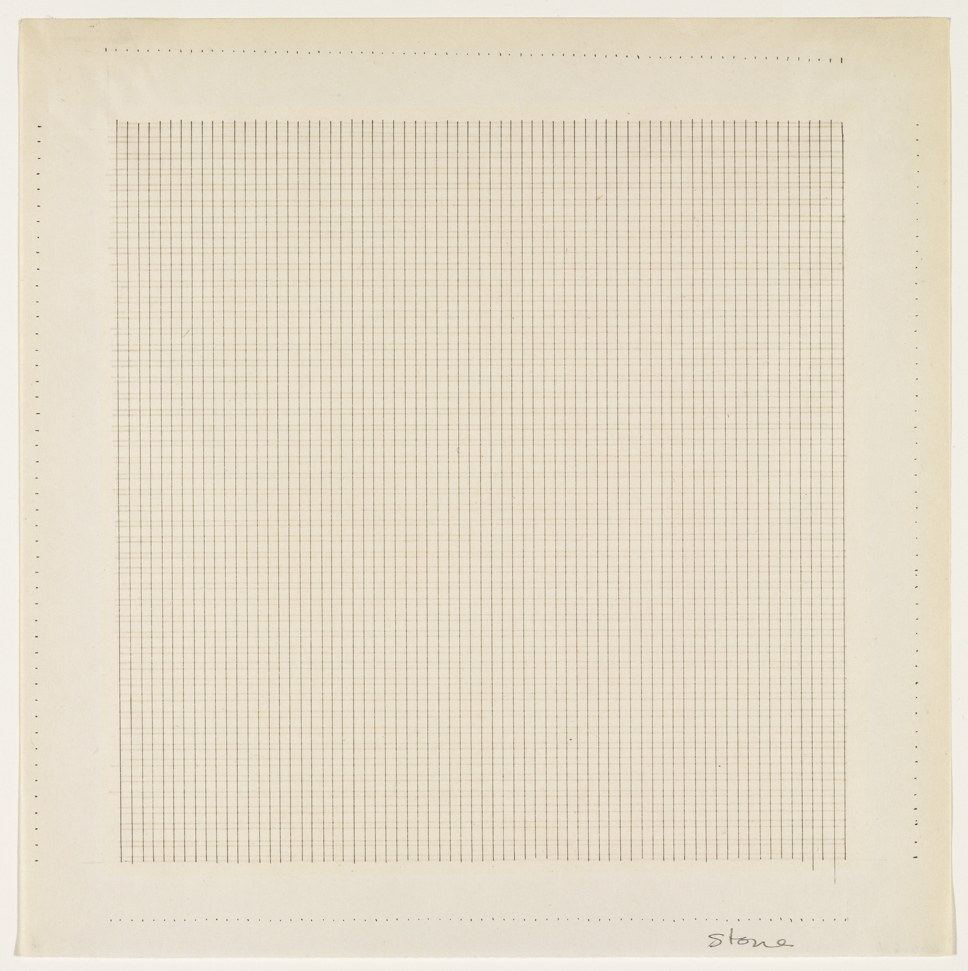 Agnes Martin. Stone. 1964 | MoMA