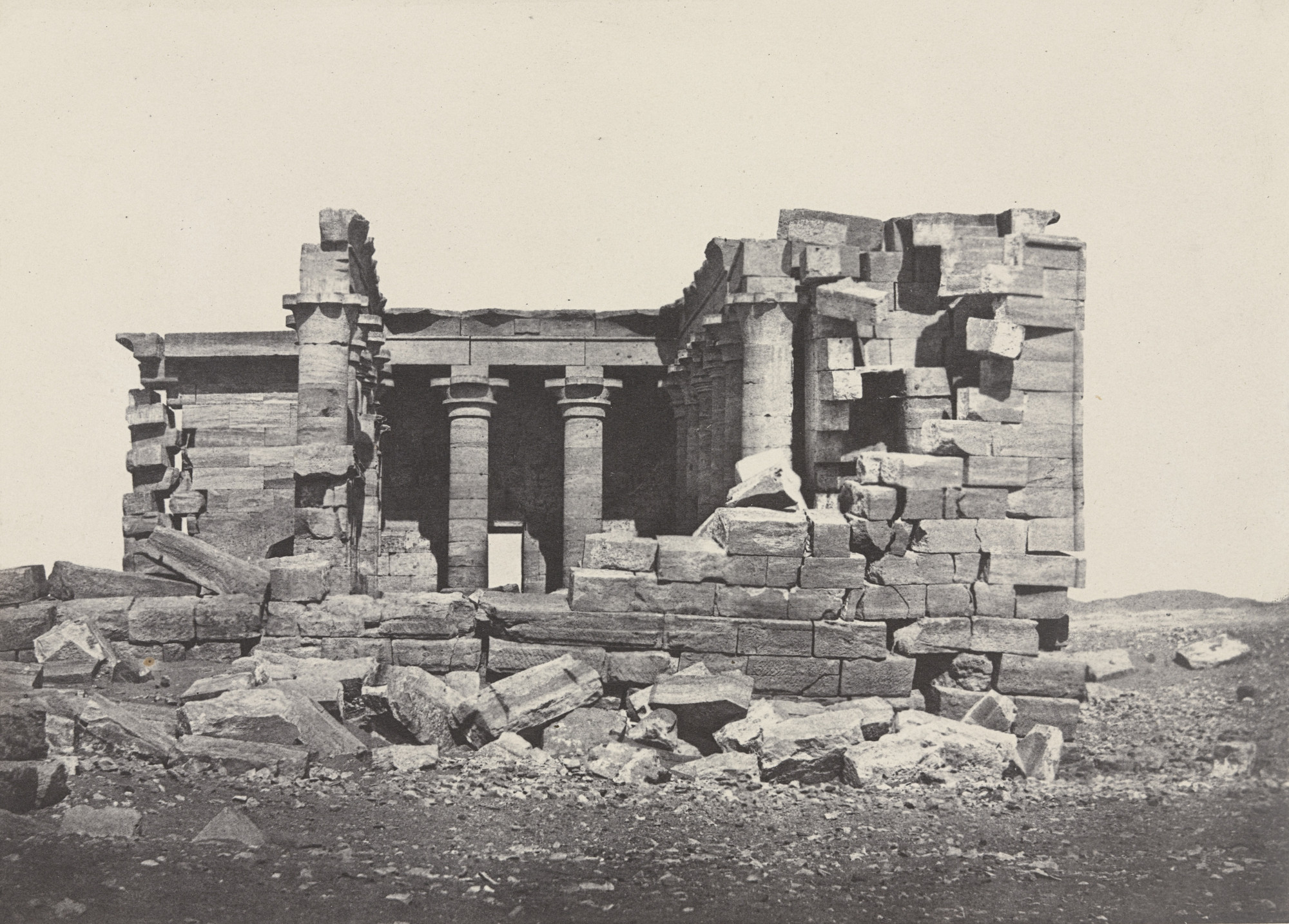 Maxime Du Camp. Temple of Maharakka. 1850