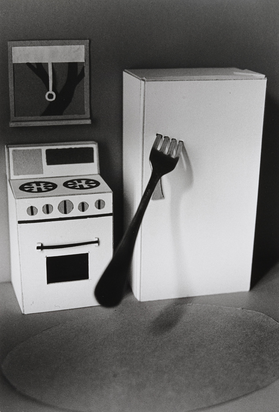 James Casebere. Fork in Refrigerator. 1975