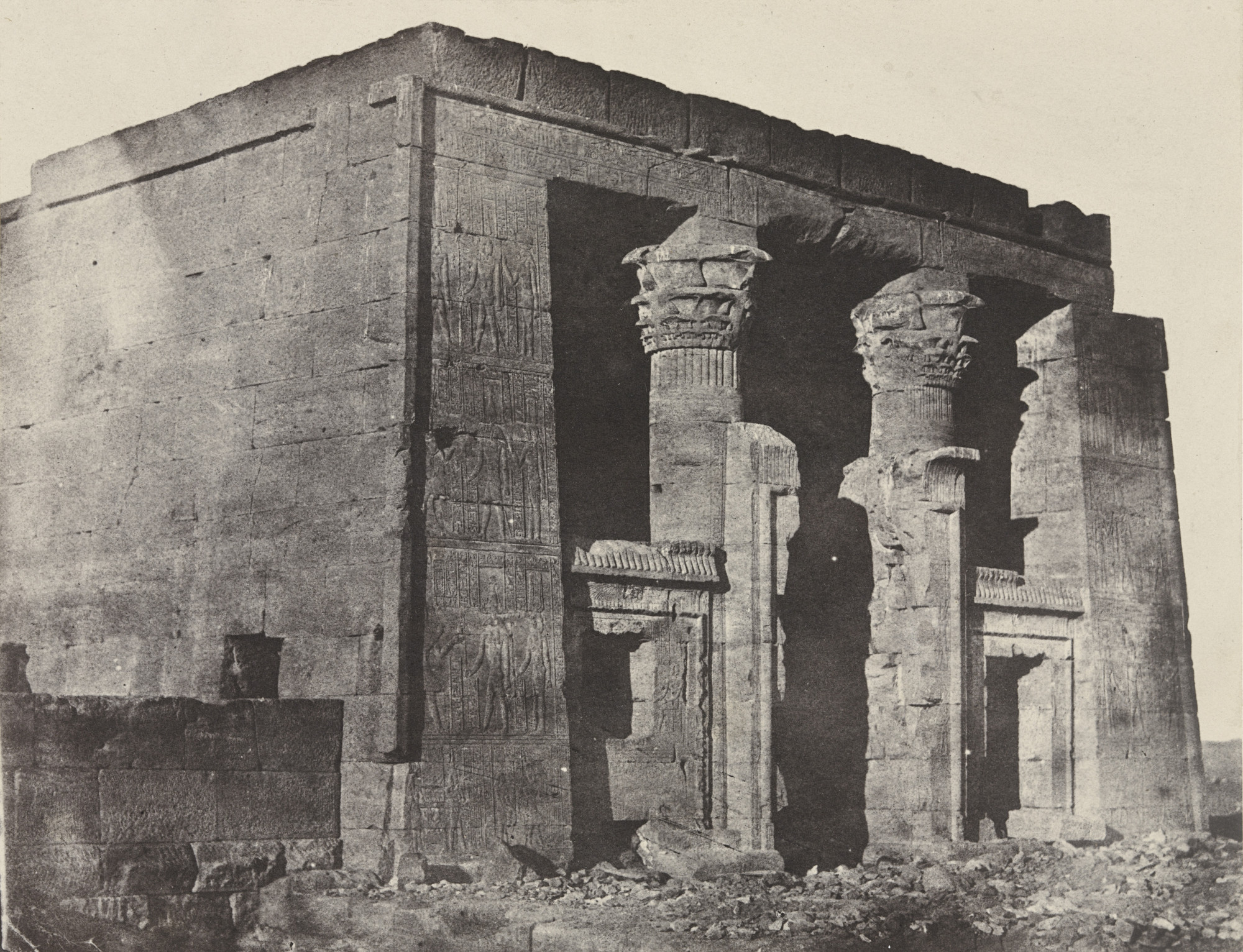 Maxime Du Camp. Temple de Dakkeh, Naos