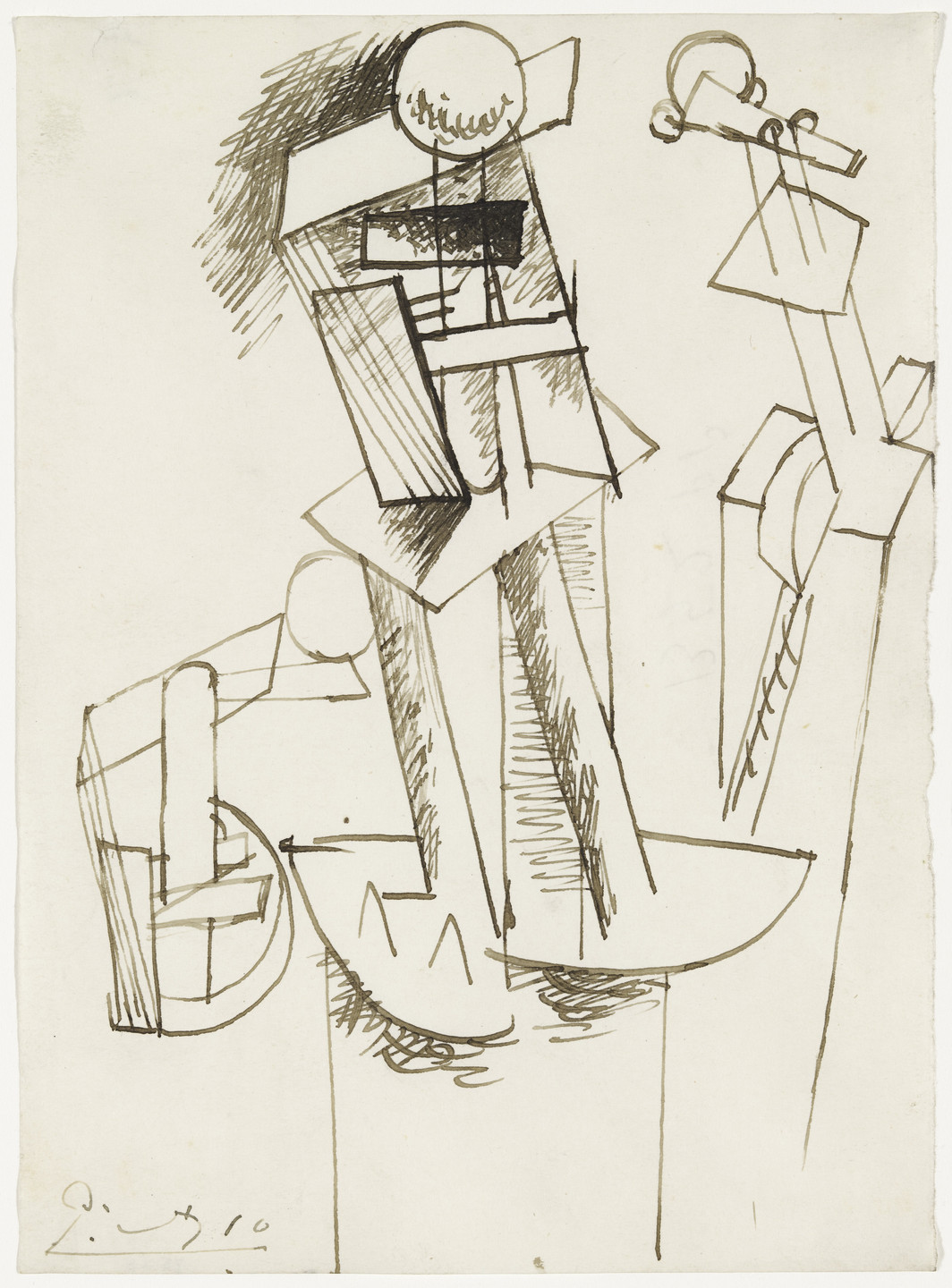 Pablo Picasso. Study for a Construction. Paris or Sorgues