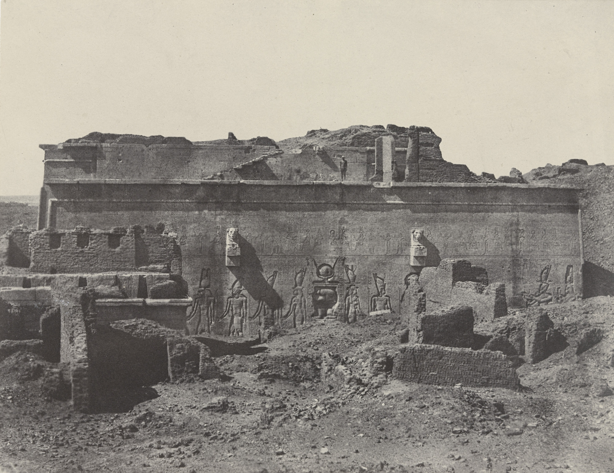 Maxime Du Camp. Grand Temple de Denderah, Façade Postérieure